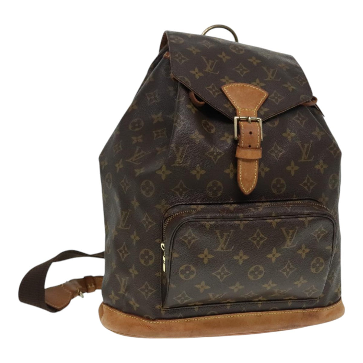 LOUIS VUITTON Monogram Montsouris GM Backpack M51135 LV Auth 89677