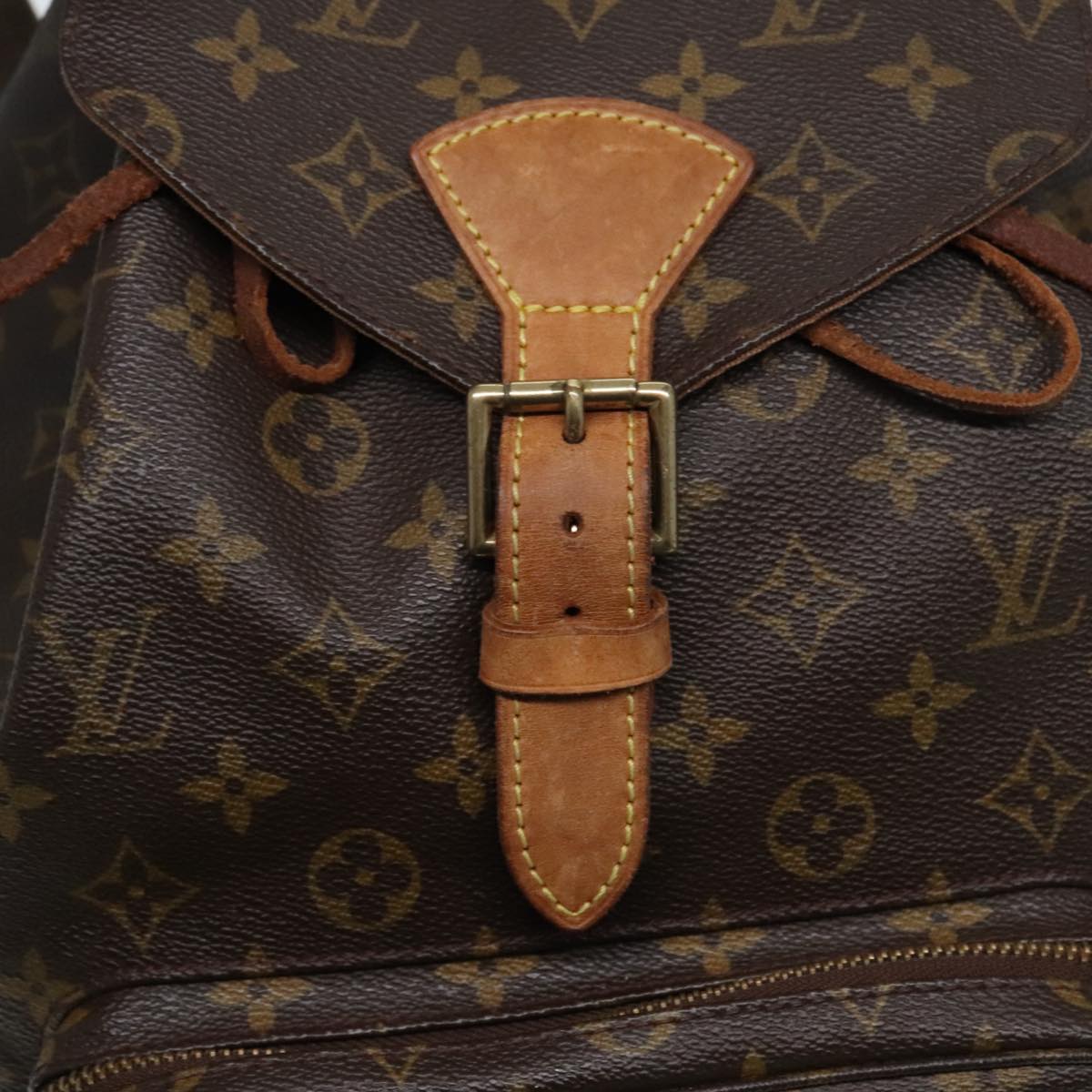 LOUIS VUITTON Monogram Montsouris GM Backpack M51135 LV Auth 89677