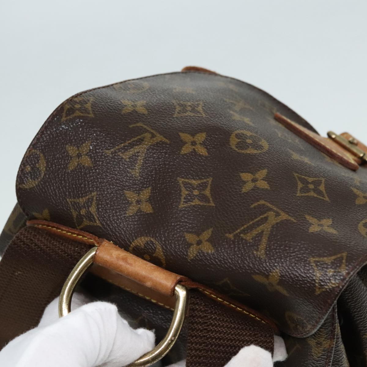 LOUIS VUITTON Monogram Montsouris GM Backpack M51135 LV Auth 89677