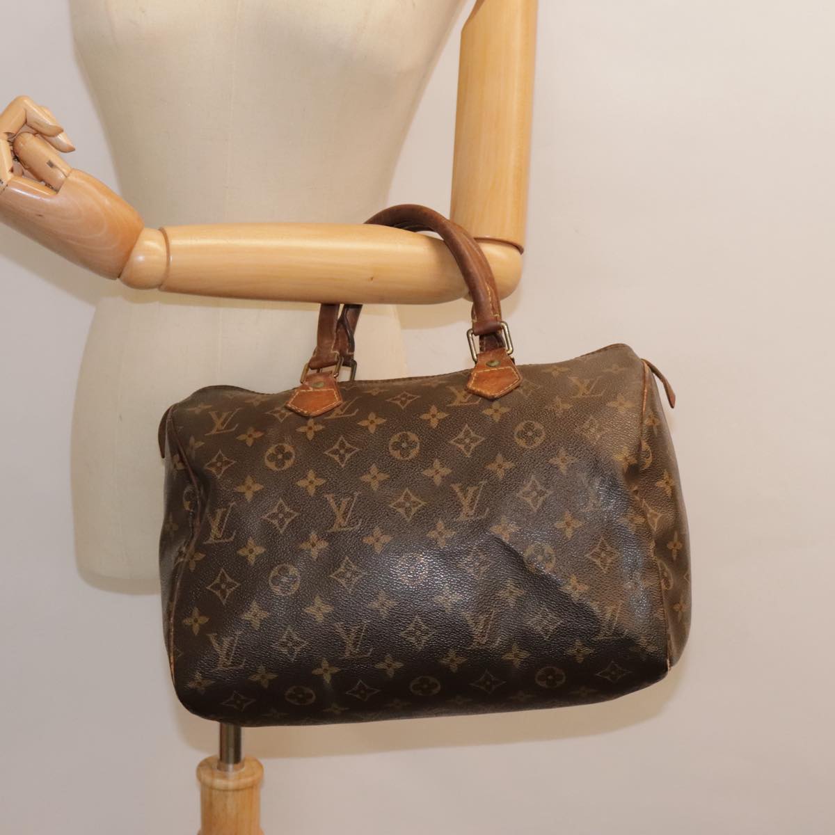 LOUIS VUITTON Monogram Speedy 30 Hand Bag M41526 LV Auth 89694