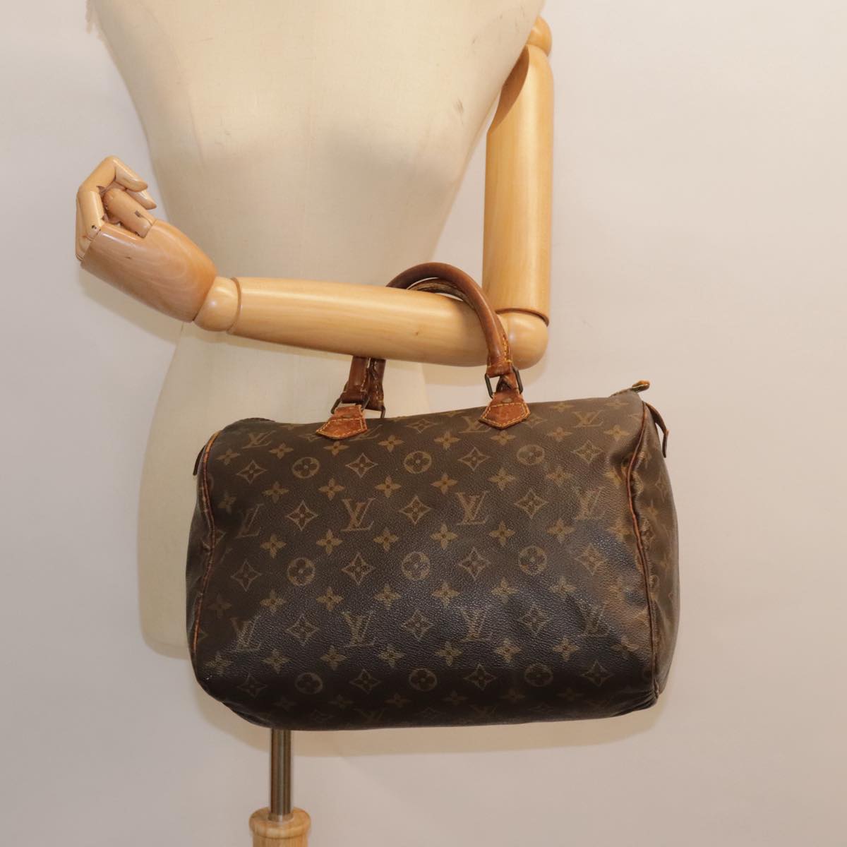 LOUIS VUITTON Monogram Speedy 30 Hand Bag M41526 LV Auth 89695