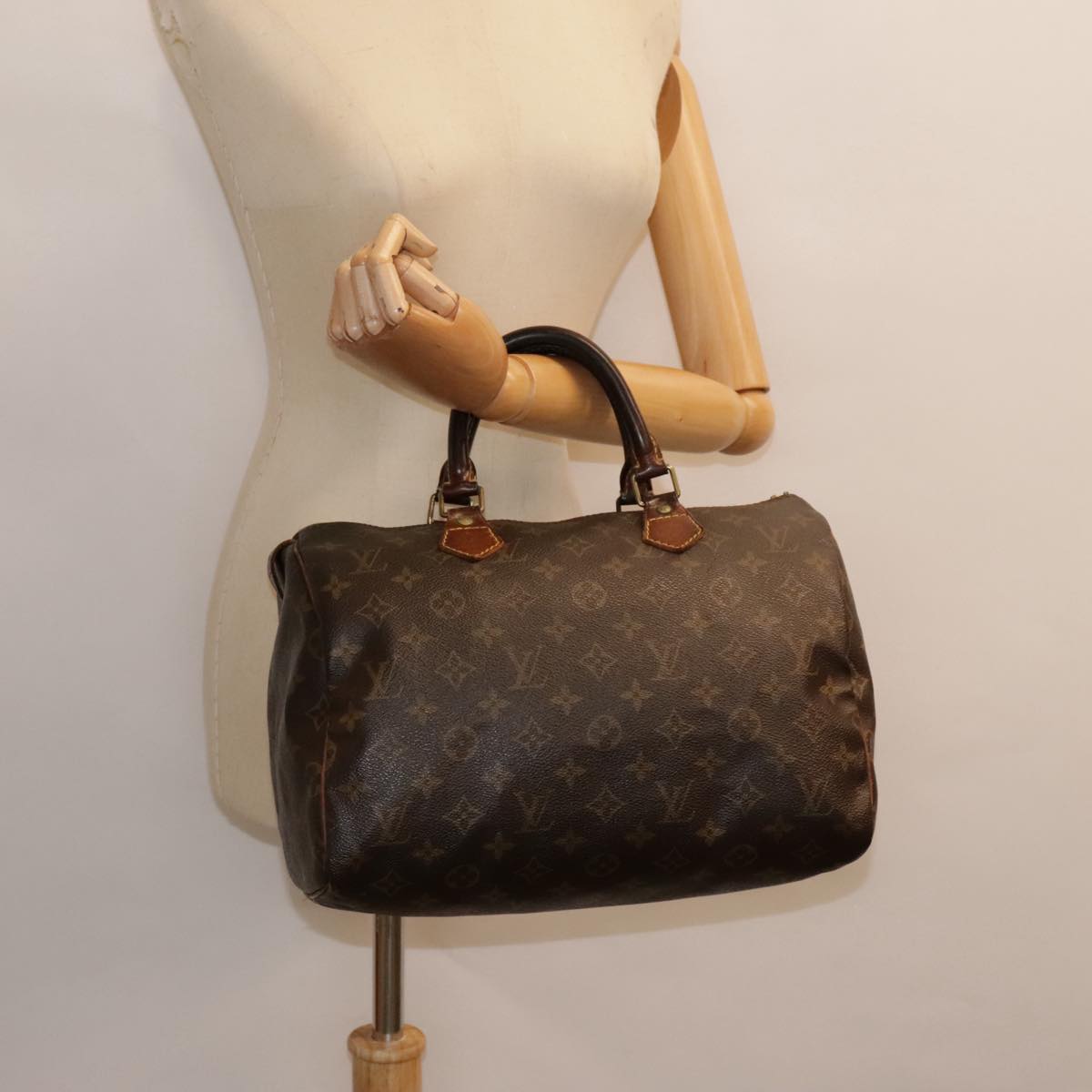 LOUIS VUITTON Monogram Speedy 30 Hand Bag M41526 LV Auth 89696