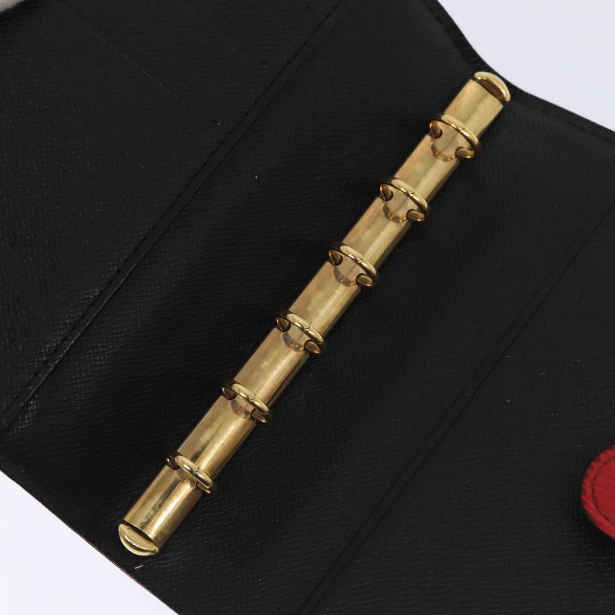 LOUIS VUITTON Epi Agenda PM Day Planner Cover Red R20057 LV Auth 89734