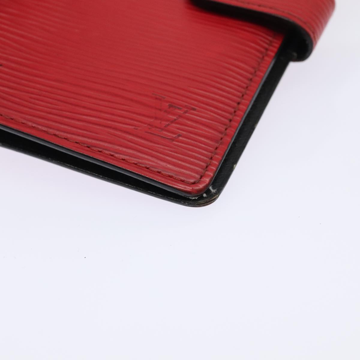 LOUIS VUITTON Epi Agenda PM Day Planner Cover Red R20057 LV Auth 89734