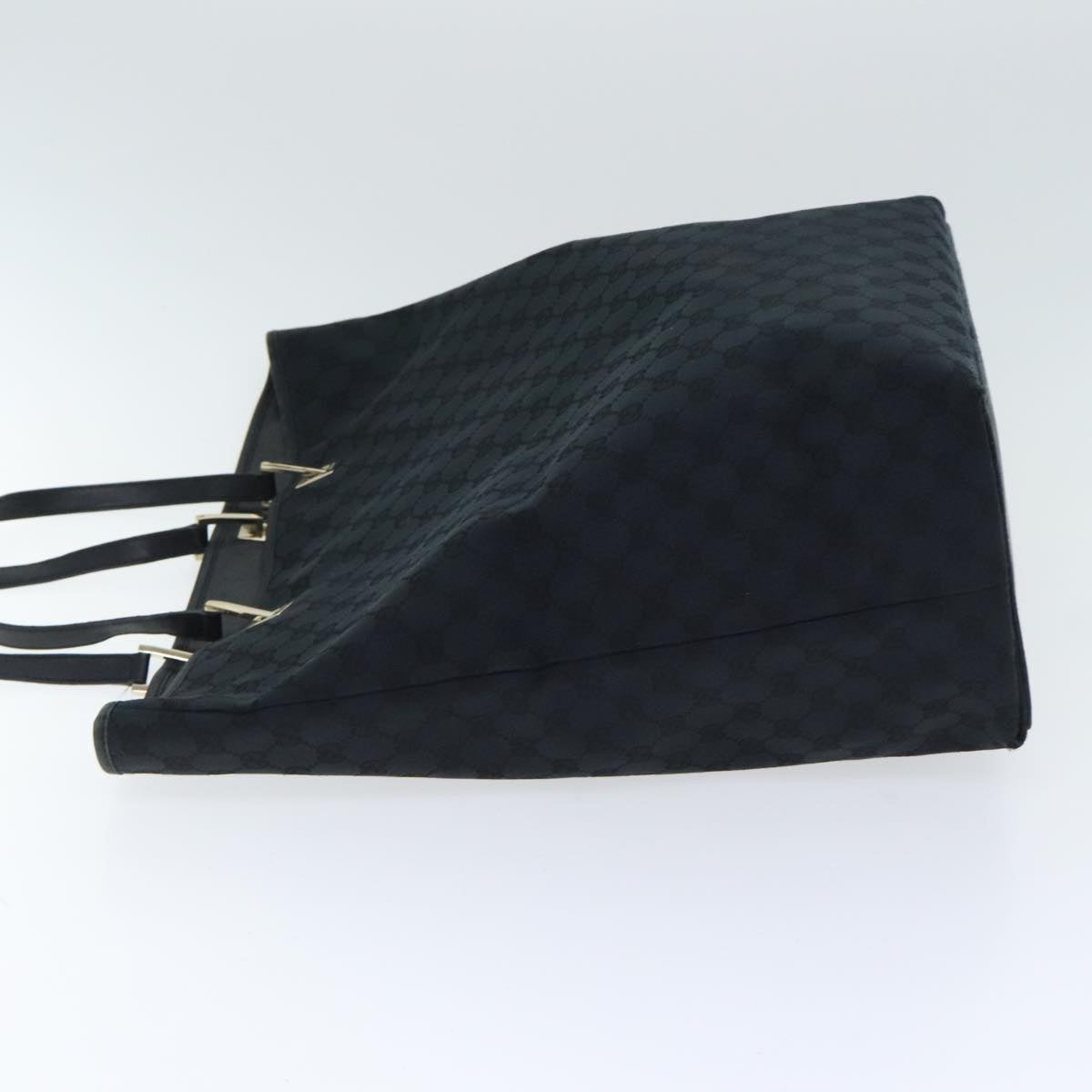 GUCCI GG Canvas Hand Bag Black Auth 89763