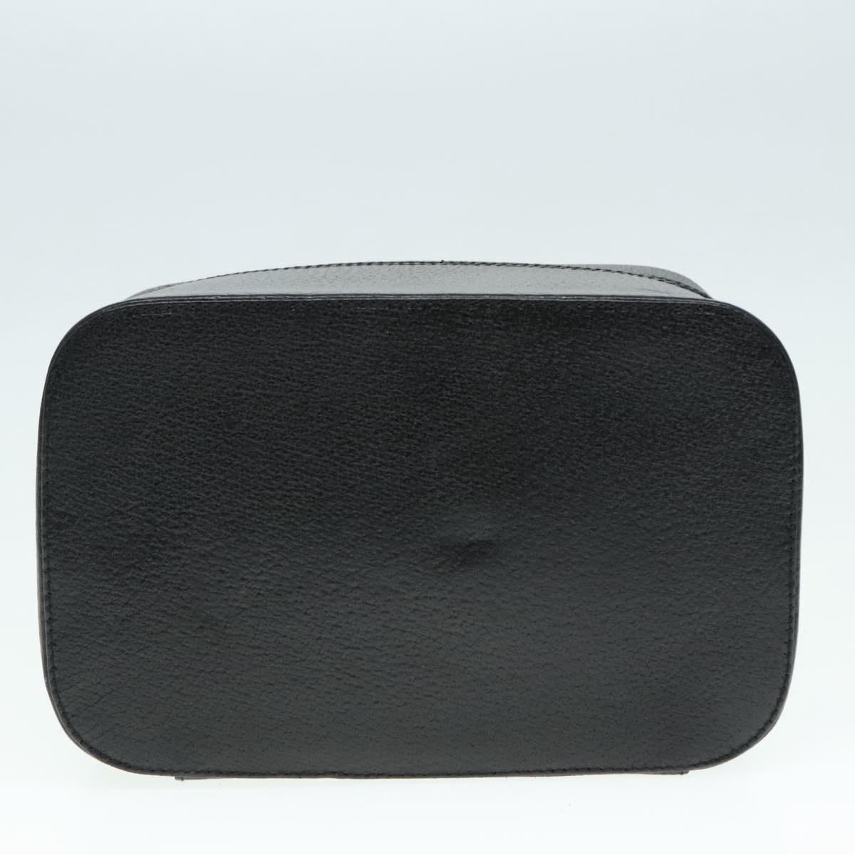 GUCCI Vanity Cosmetic Pouch Leather Black Auth 89776