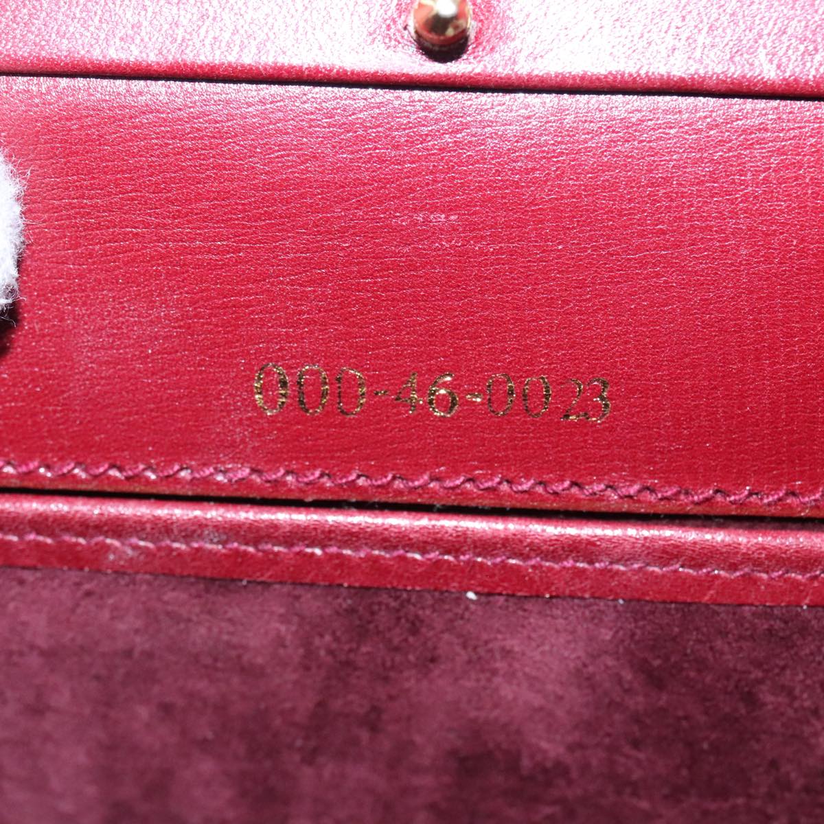 GUCCI Hand Bag Leather Red 000 46 0023 Auth 89817