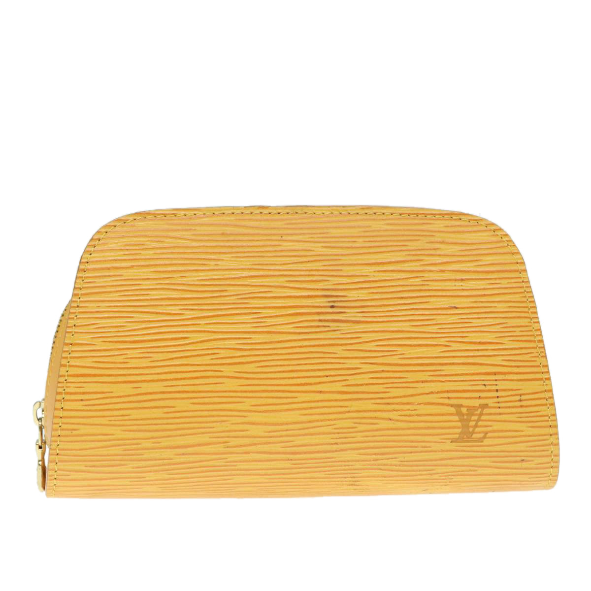 LOUIS VUITTON Epi Dauphine PM Pouch Yellow M48449 LV Auth 89836