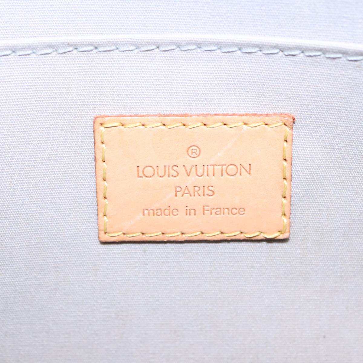 LOUIS VUITTON Monogram Vernis Roxbury Drive Hand Bag Perle M91374 LV Auth 89845