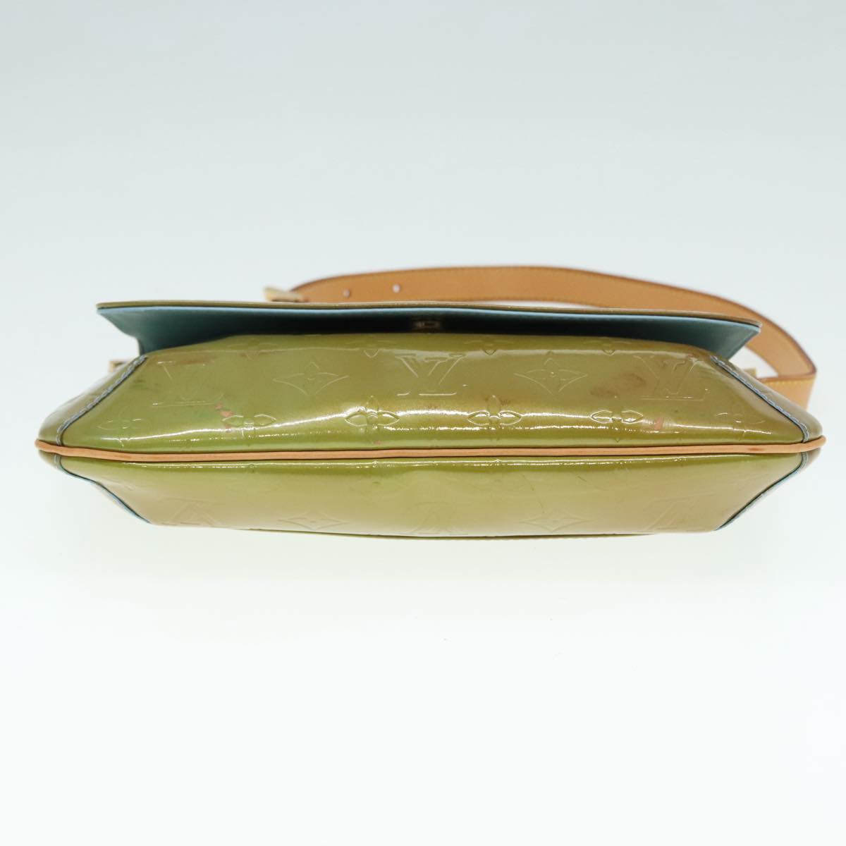 LOUIS VUITTON Monogram Vernis Thompson Street Bag Baby Blue M91009 Auth 89846