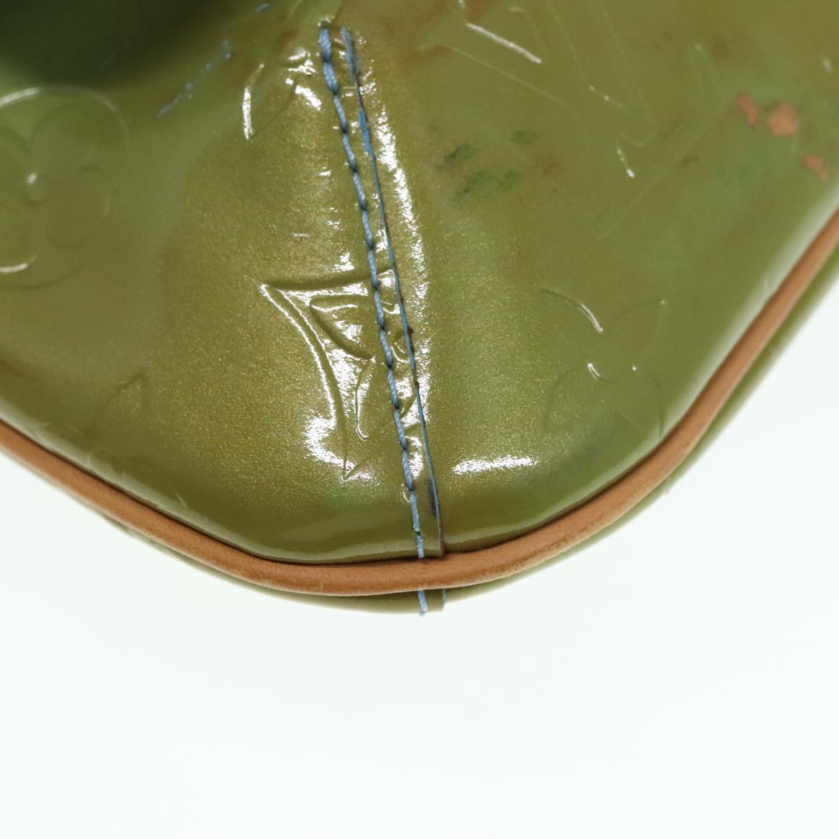 LOUIS VUITTON Monogram Vernis Thompson Street Bag Baby Blue M91009 Auth 89846