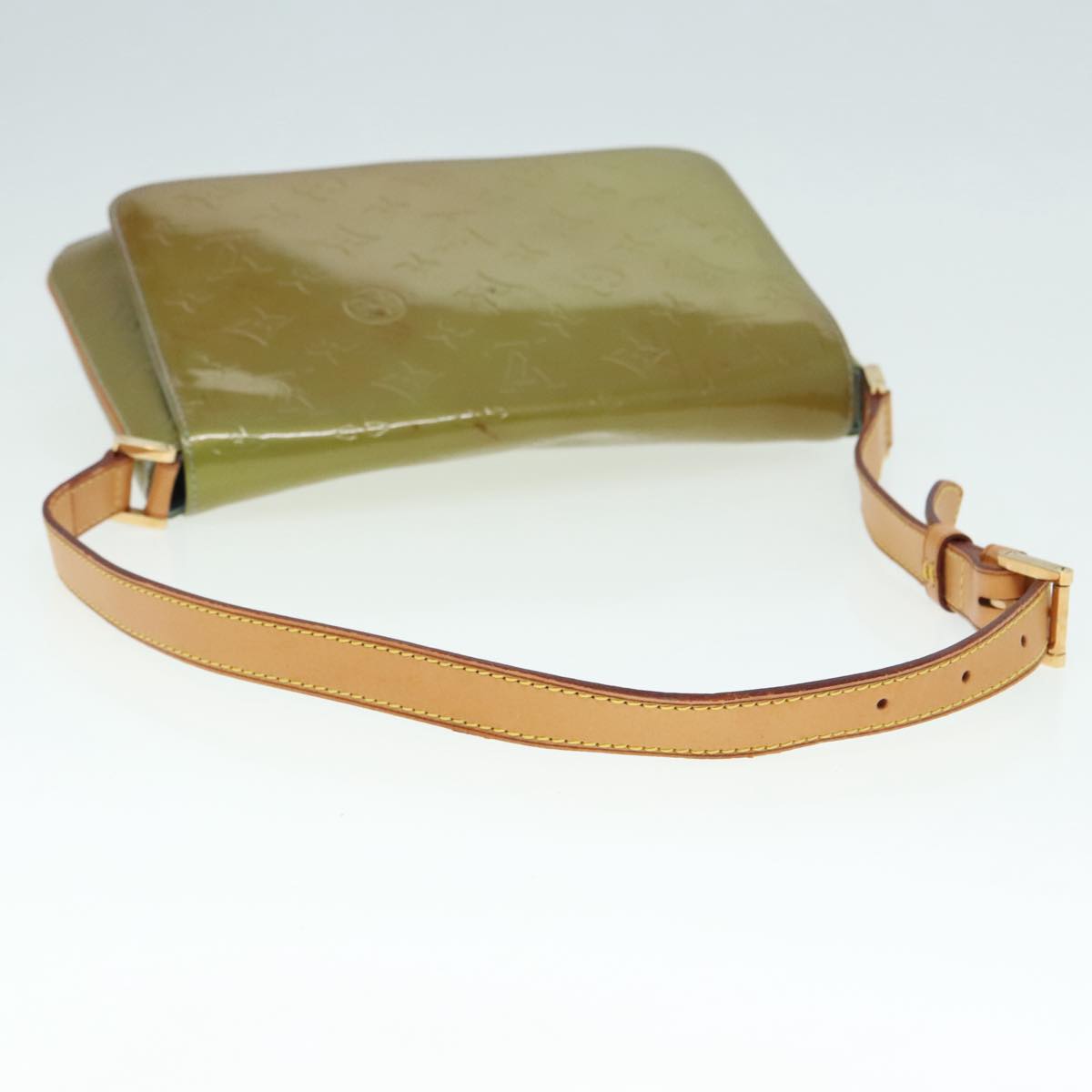 LOUIS VUITTON Monogram Vernis Thompson Street Bag Baby Blue M91009 Auth 89846