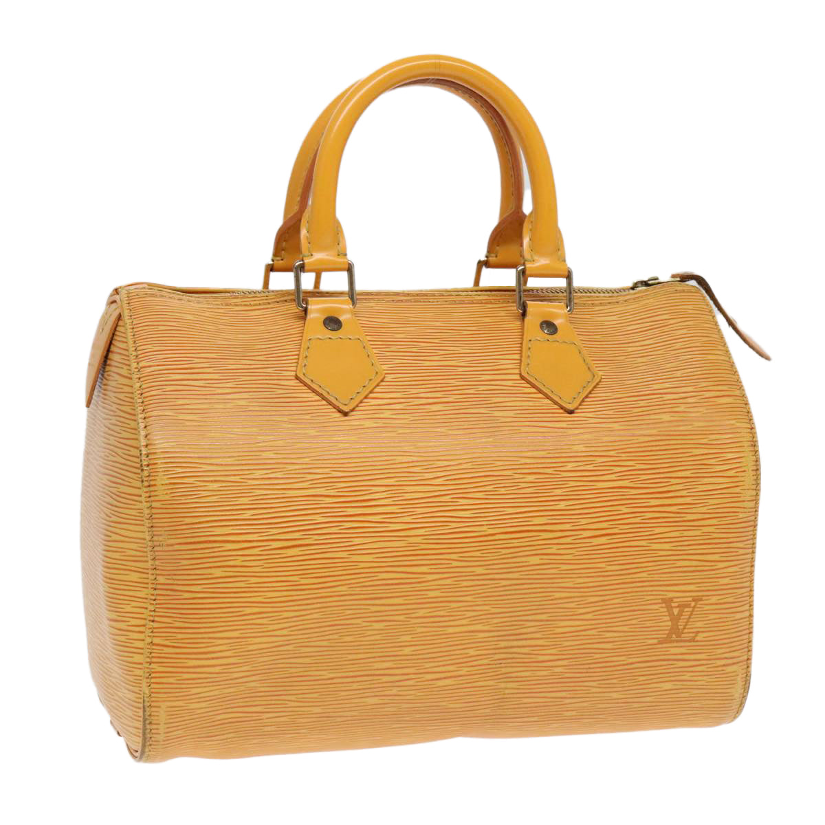 LOUIS VUITTON Epi Speedy 25 Hand Bag Tassili Yellow M43019 LV Auth 89854