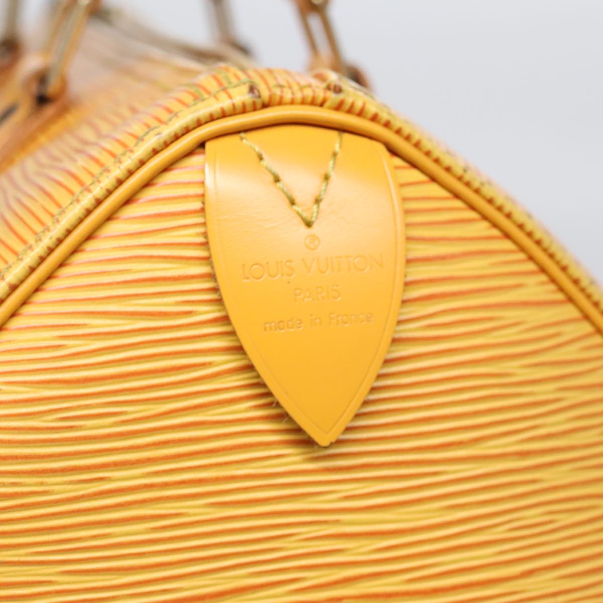 LOUIS VUITTON Epi Speedy 25 Hand Bag Tassili Yellow M43019 LV Auth 89854