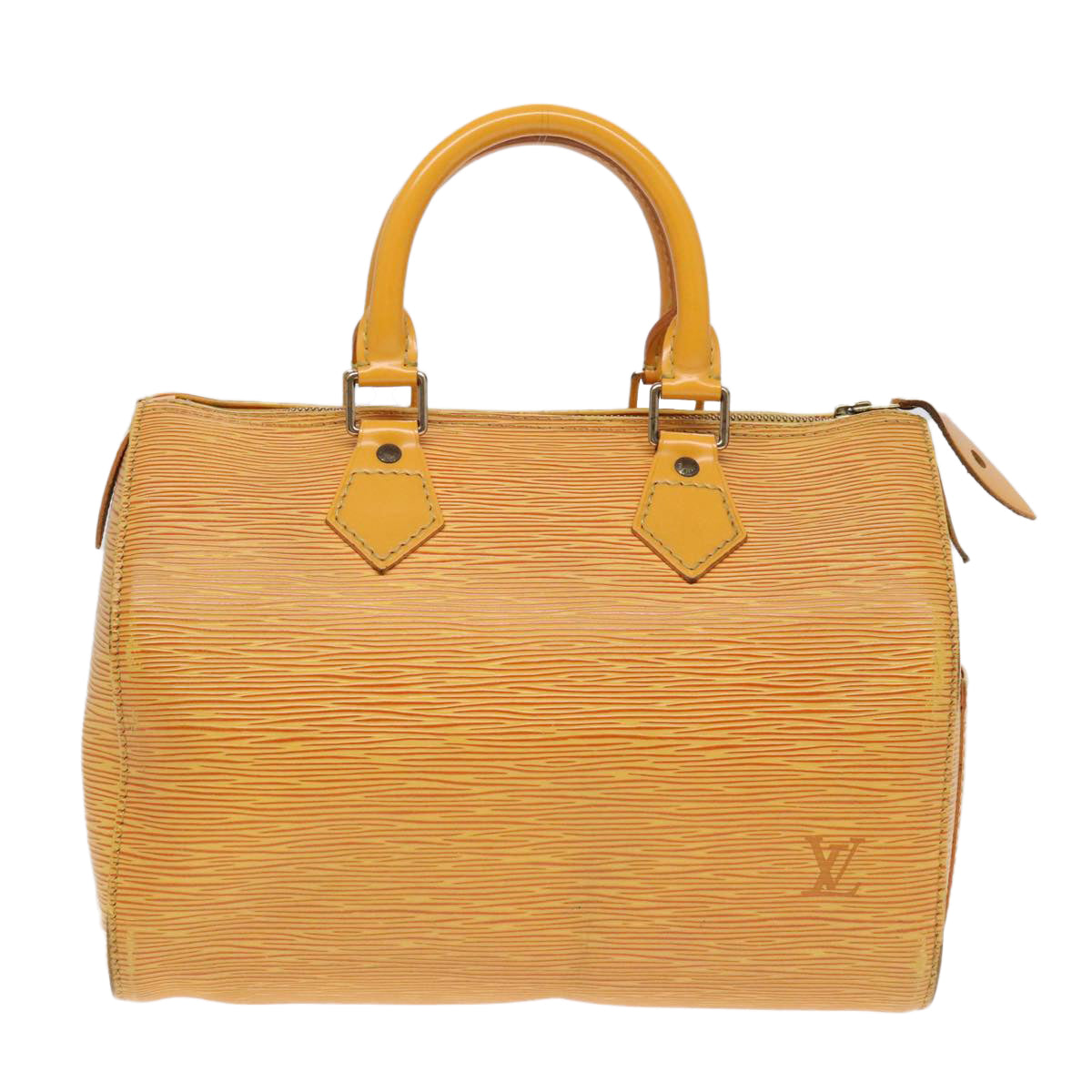 LOUIS VUITTON Epi Speedy 25 Hand Bag Tassili Yellow M43019 LV Auth 89854