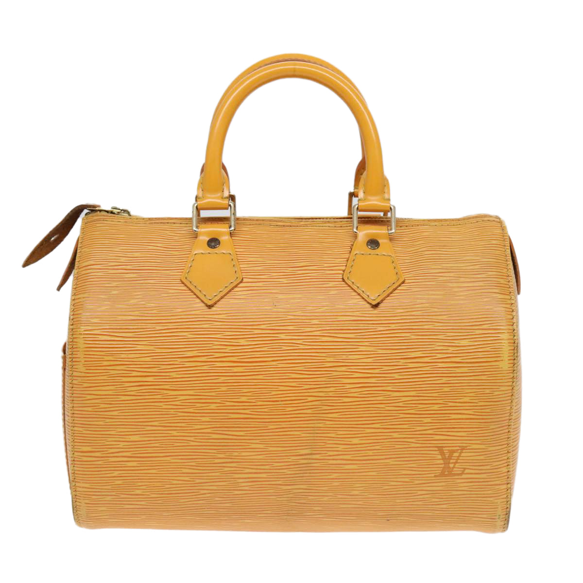 LOUIS VUITTON Epi Speedy 25 Hand Bag Tassili Yellow M43019 LV Auth 89854