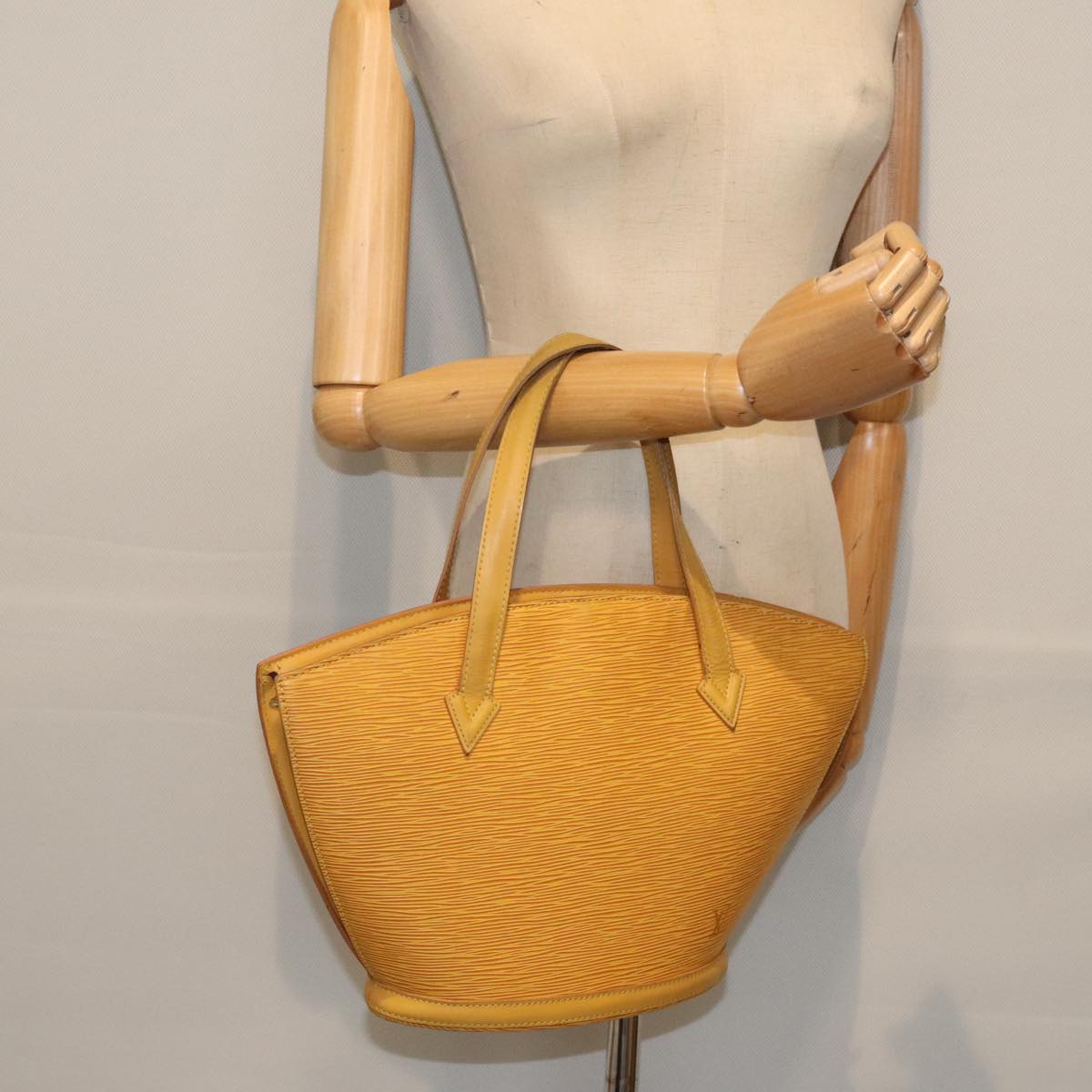 LOUIS VUITTON Epi Saint Jacques Hand Bag Yellow M52279 LV Auth 89867