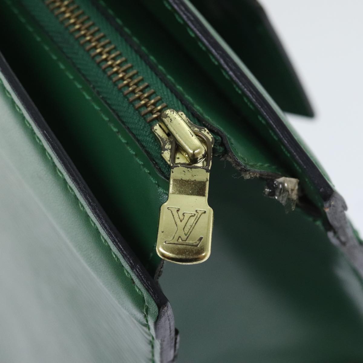 LOUIS VUITTON Epi Riviera Hand Bag Green M48184 LV Auth 89872