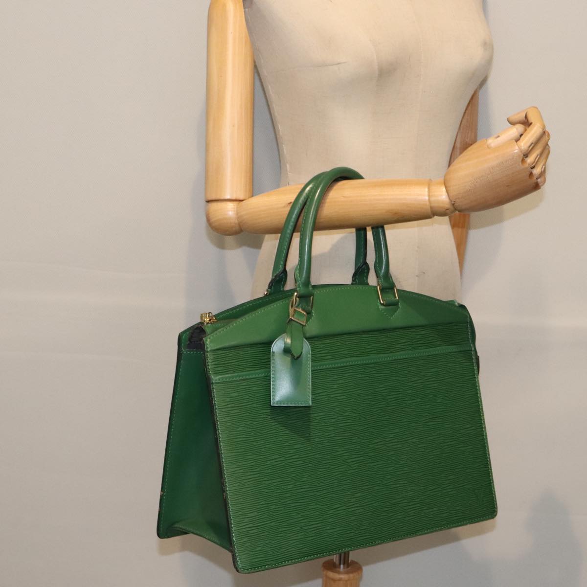 LOUIS VUITTON Epi Riviera Hand Bag Green M48184 LV Auth 89872