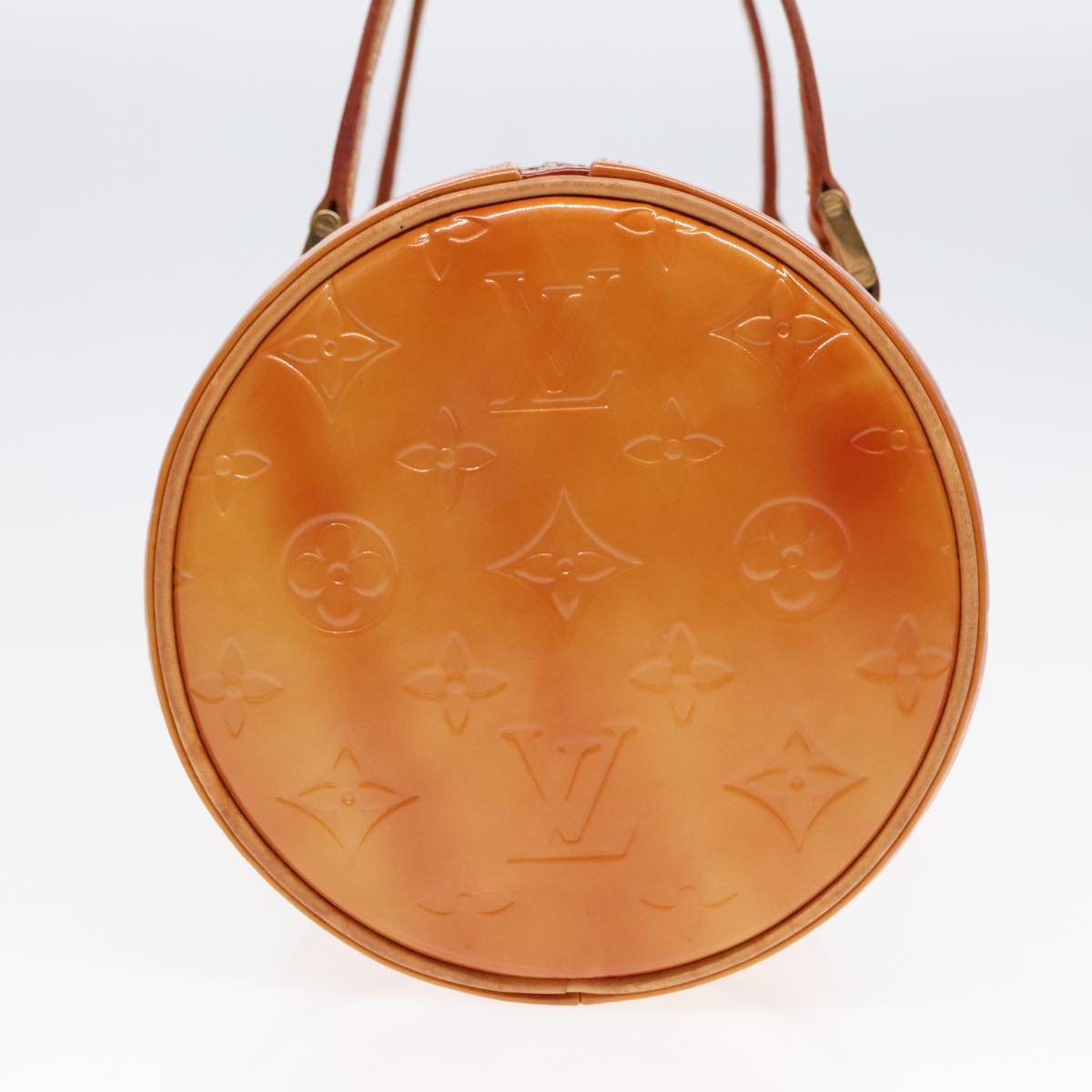 LOUIS VUITTON Monogram Vernis Bedford Hand Bag Beige M91006 LV Auth 89876