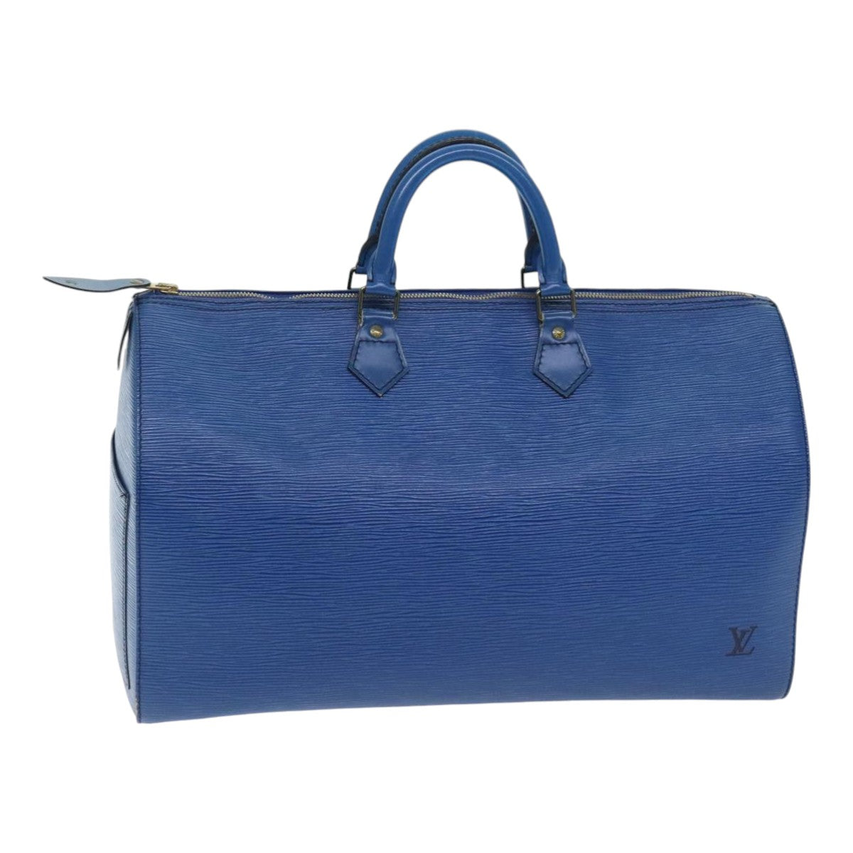 LOUIS VUITTON Epi Speedy 40 Hand Bag Toledo Blue M42985 LV Auth 89885