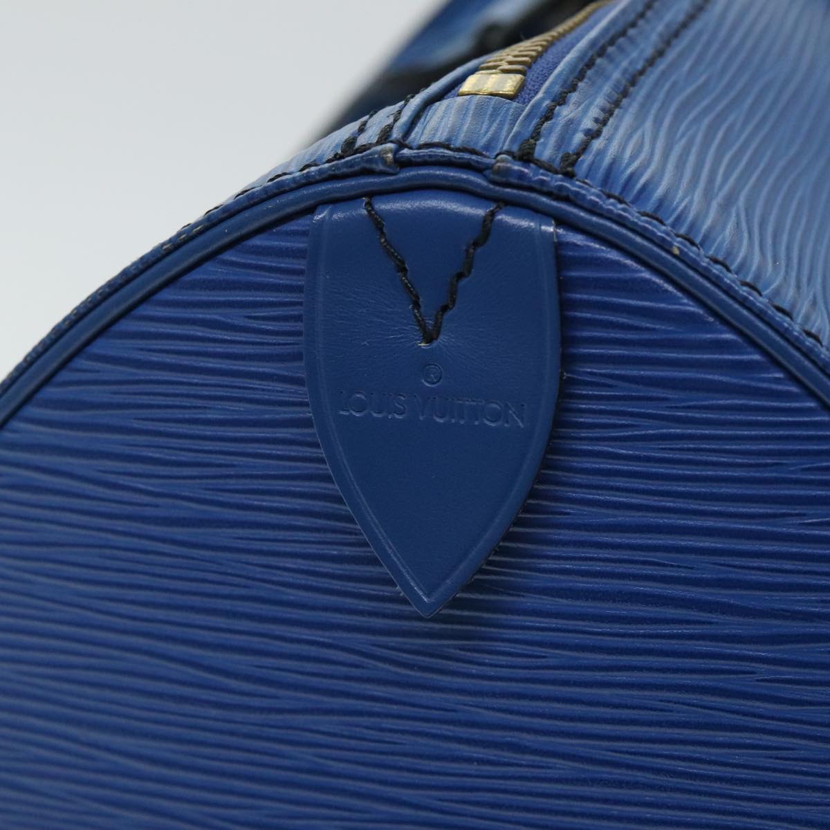 LOUIS VUITTON Epi Speedy 40 Hand Bag Toledo Blue M42985 LV Auth 89885