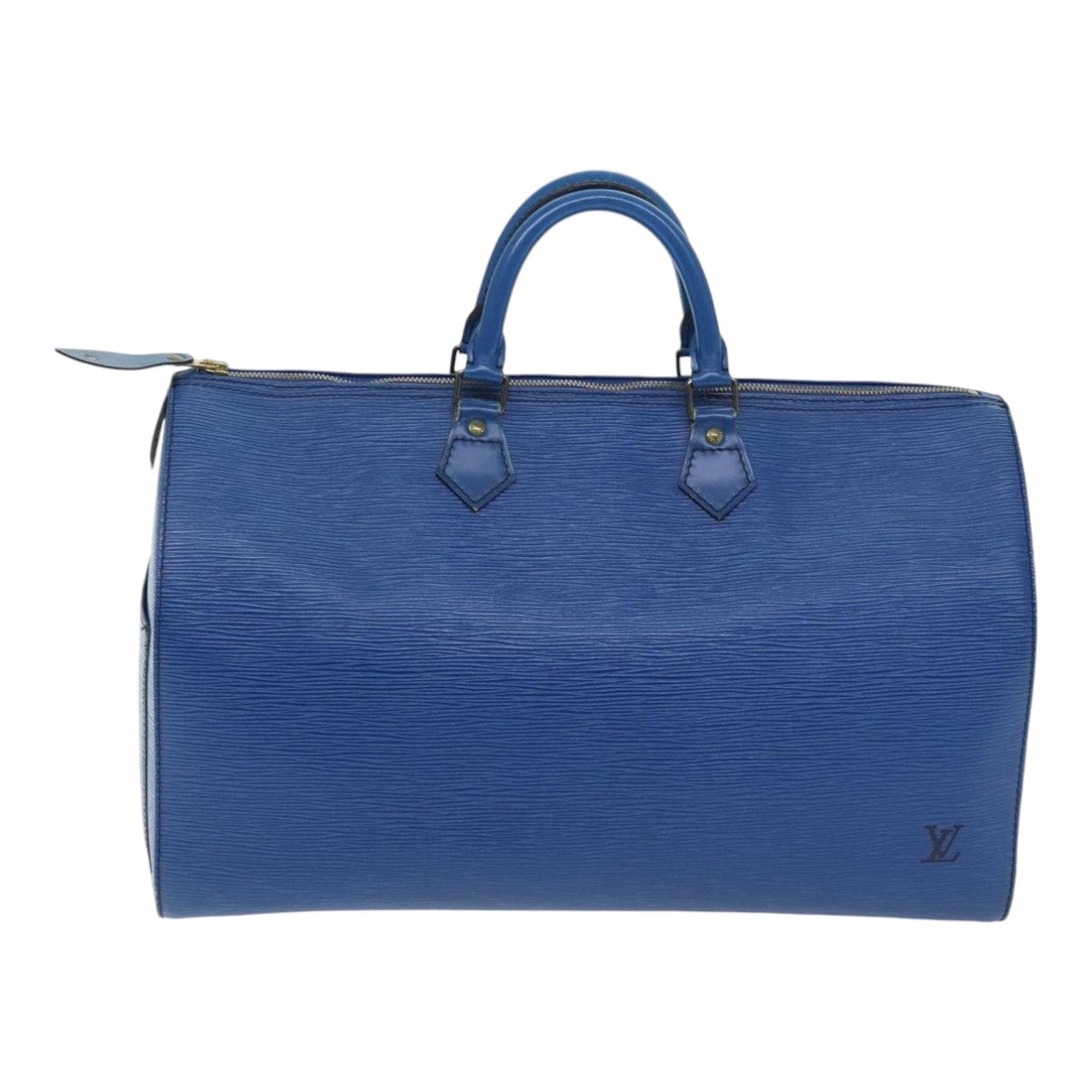 LOUIS VUITTON Epi Speedy 40 Hand Bag Toledo Blue M42985 LV Auth 89885