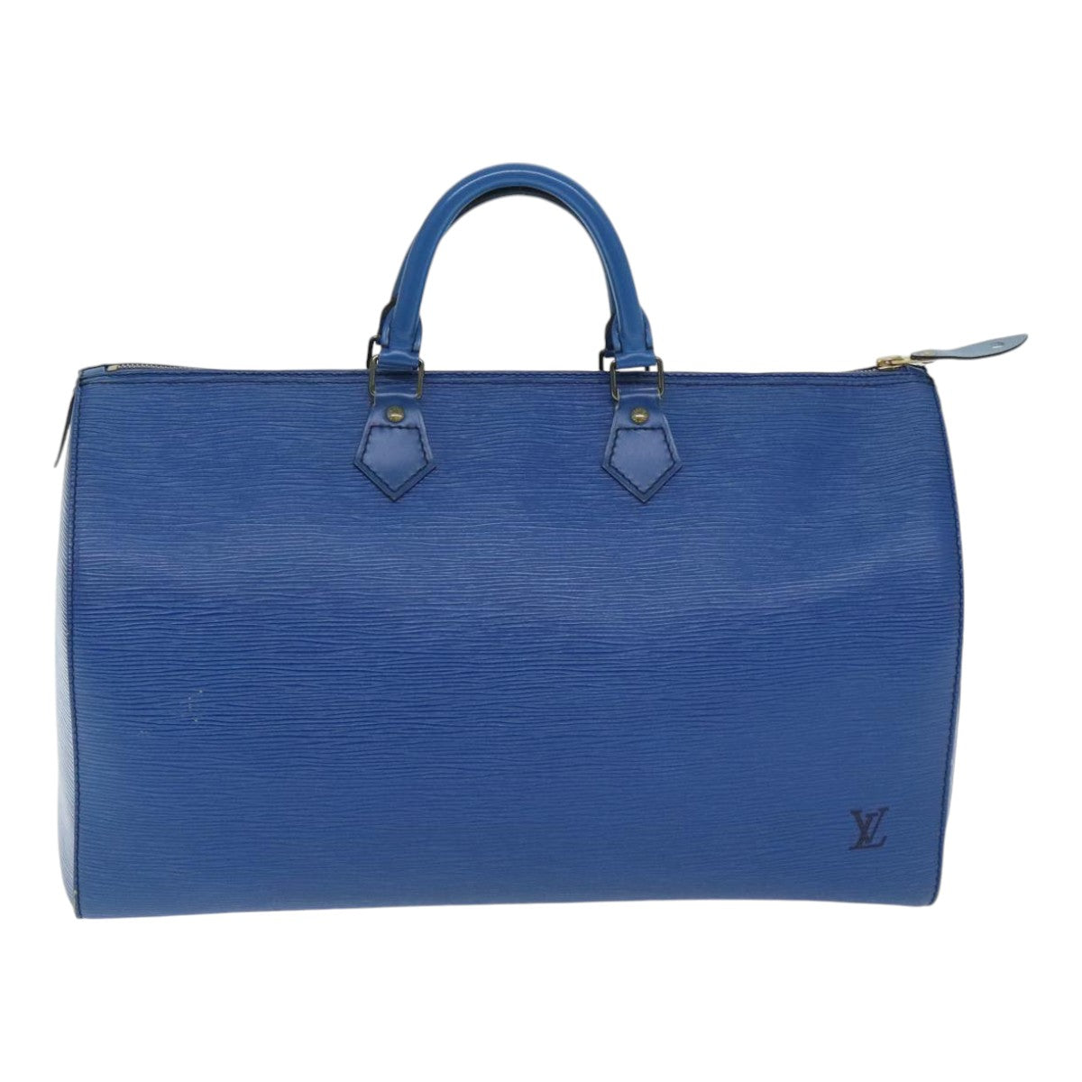 LOUIS VUITTON Epi Speedy 40 Hand Bag Toledo Blue M42985 LV Auth 89885