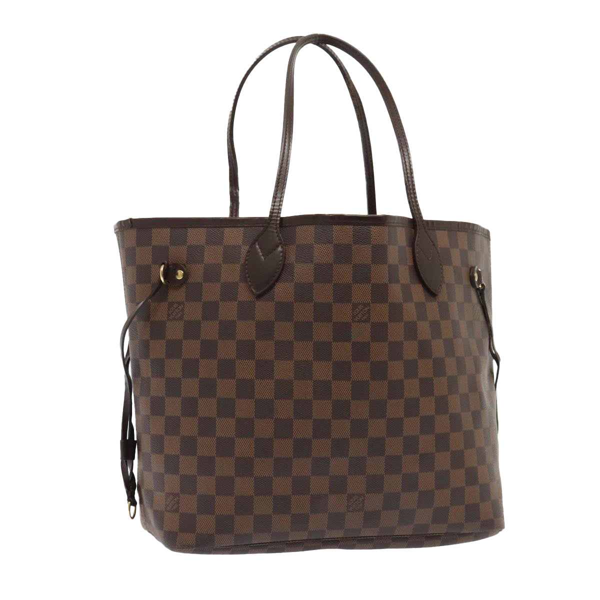 LOUIS VUITTON Damier Ebene Neverfull MM Tote Bag N51105 LV Auth 89886