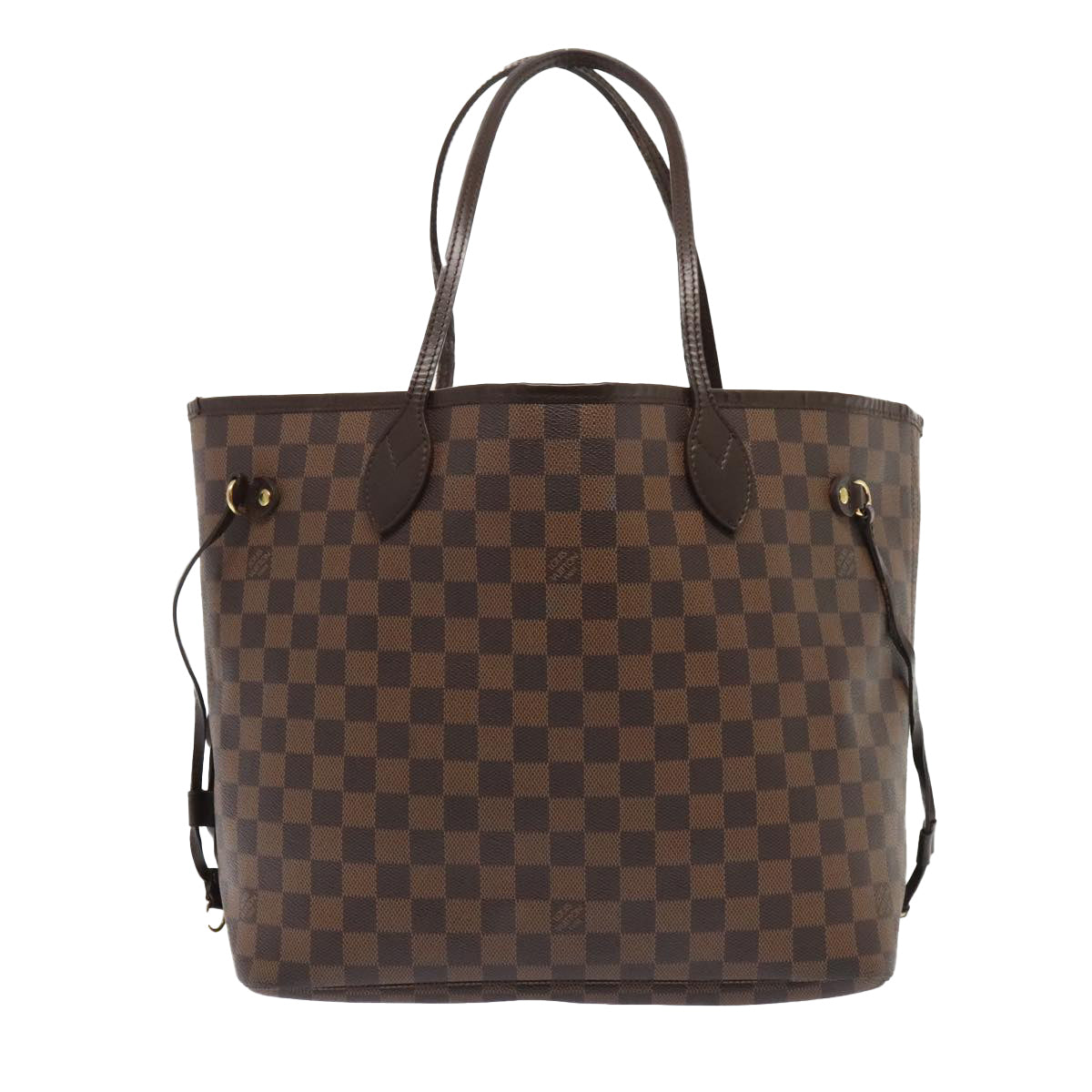 LOUIS VUITTON Damier Ebene Neverfull MM Tote Bag N51105 LV Auth 89886