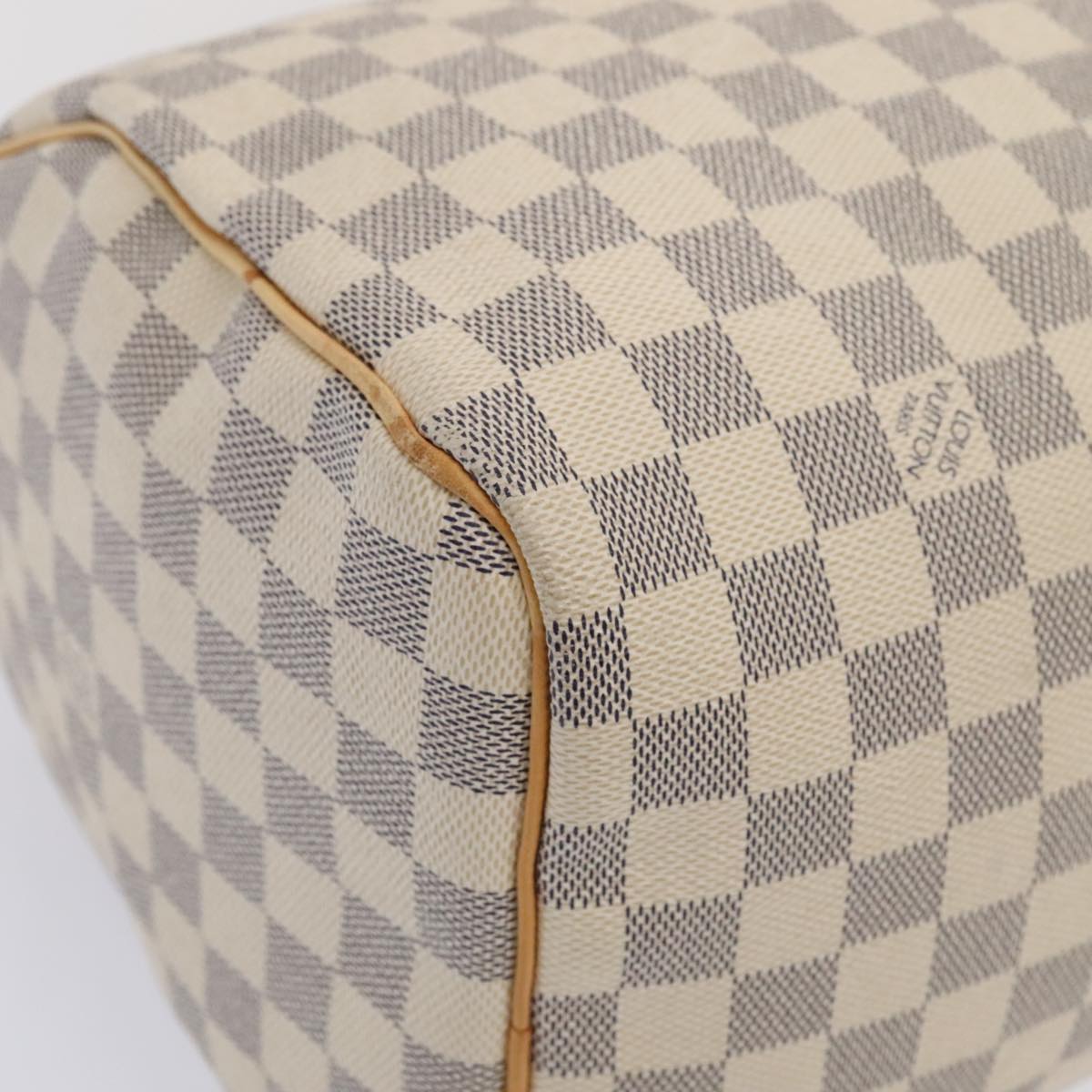 LOUIS VUITTON Damier Azur Speedy 30 Hand Bag N41533 LV Auth 89897