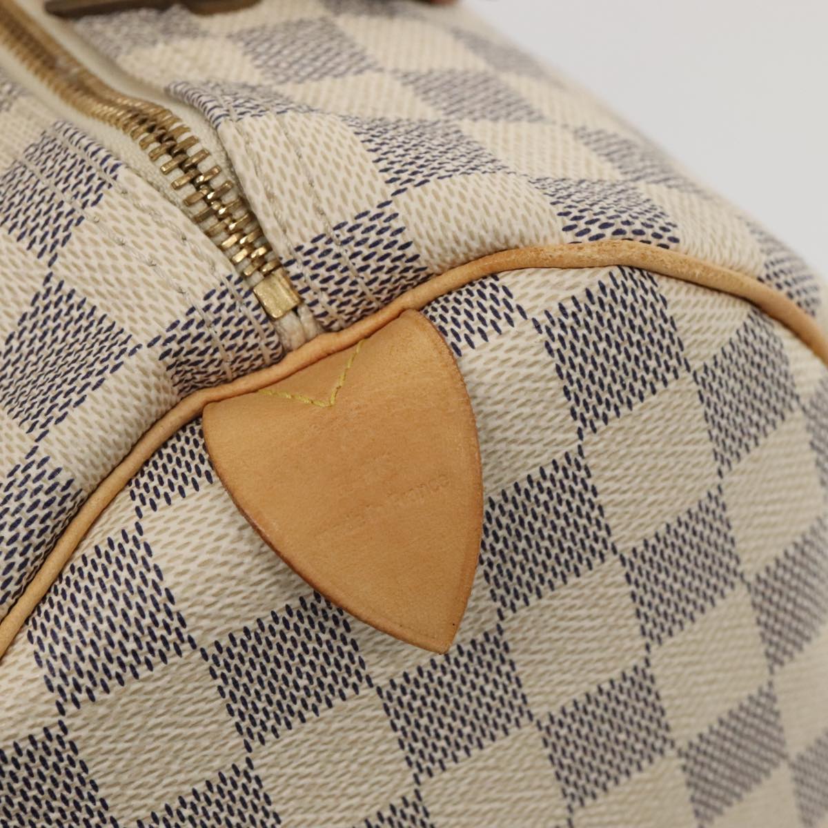 LOUIS VUITTON Damier Azur Speedy 30 Hand Bag N41533 LV Auth 89897