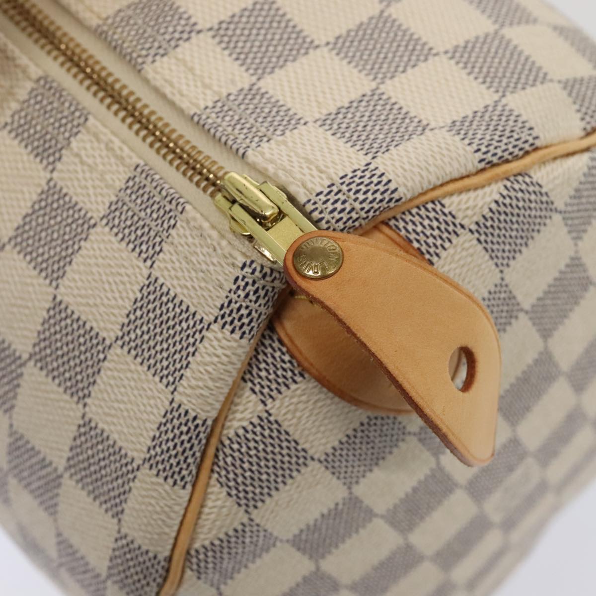 LOUIS VUITTON Damier Azur Speedy 30 Hand Bag N41533 LV Auth 89897