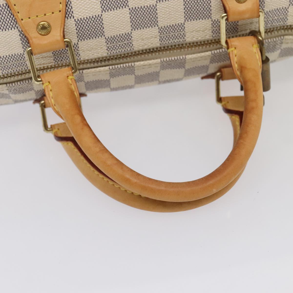 LOUIS VUITTON Damier Azur Speedy 30 Hand Bag N41533 LV Auth 89897