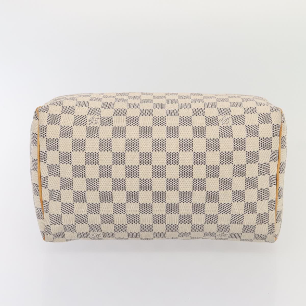 LOUIS VUITTON Damier Azur Speedy 30 Hand Bag N41533 LV Auth 89897