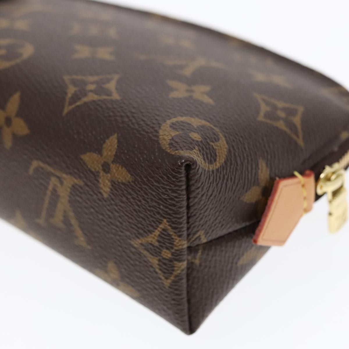 LOUIS VUITTON Monogram Pochette Cosmetic PM Cosmetic Pouch M47515 LV Auth 89903A