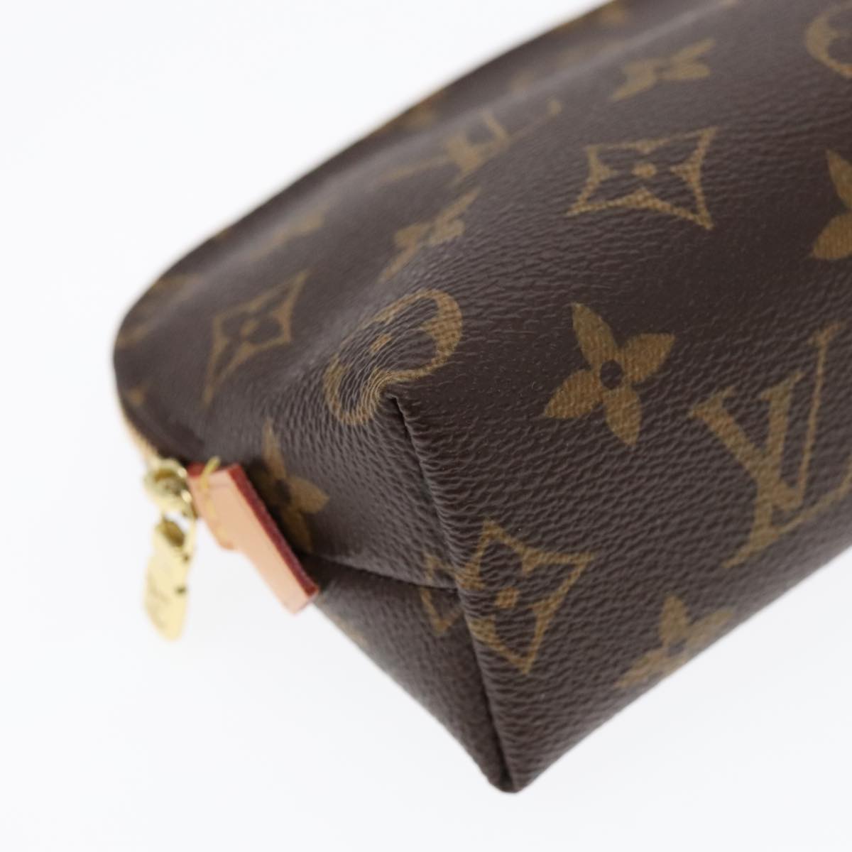 LOUIS VUITTON Monogram Pochette Cosmetic PM Cosmetic Pouch M47515 LV Auth 89903A