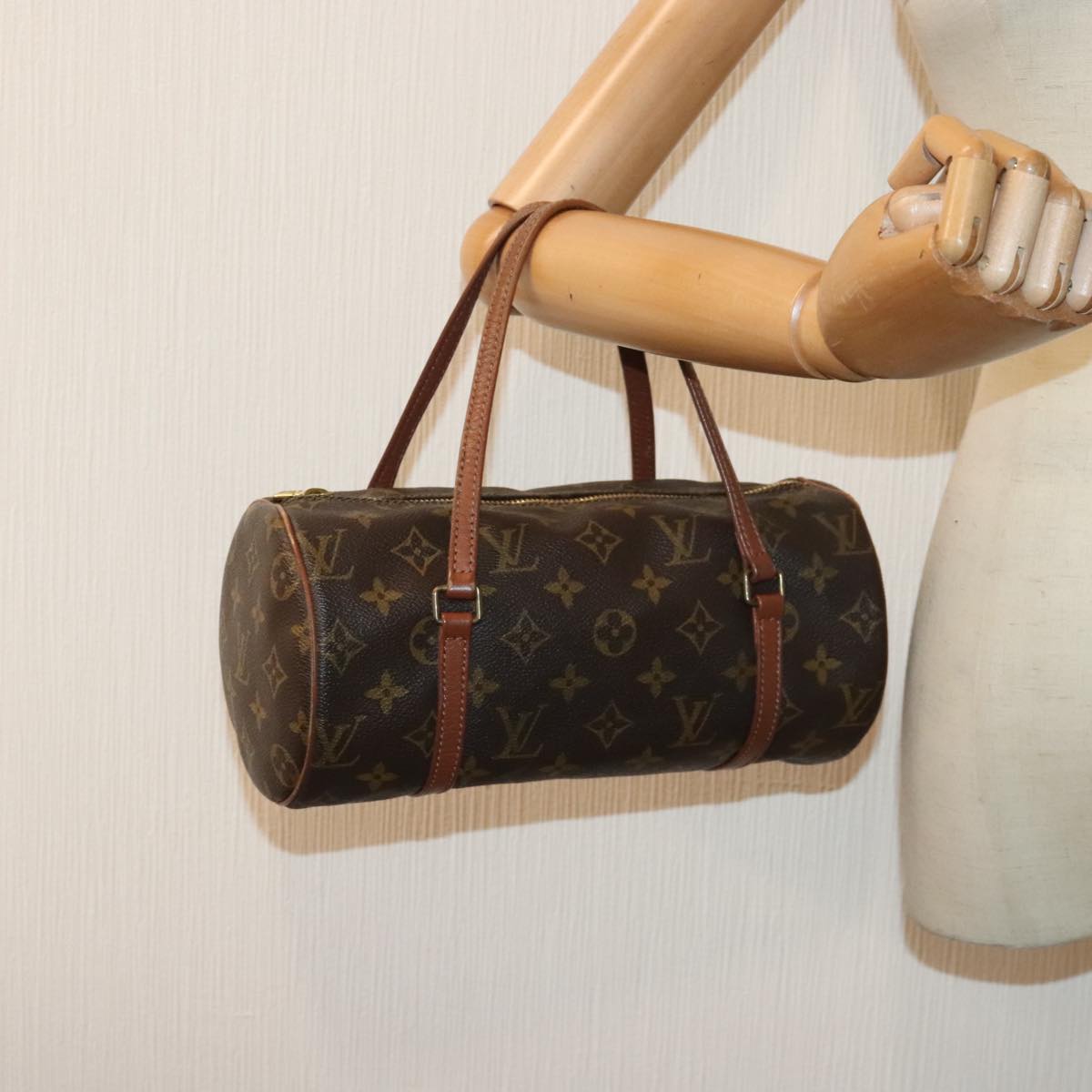 LOUIS VUITTON Monogram Papillon 26 Hand Bag M51386 LV Auth 89934