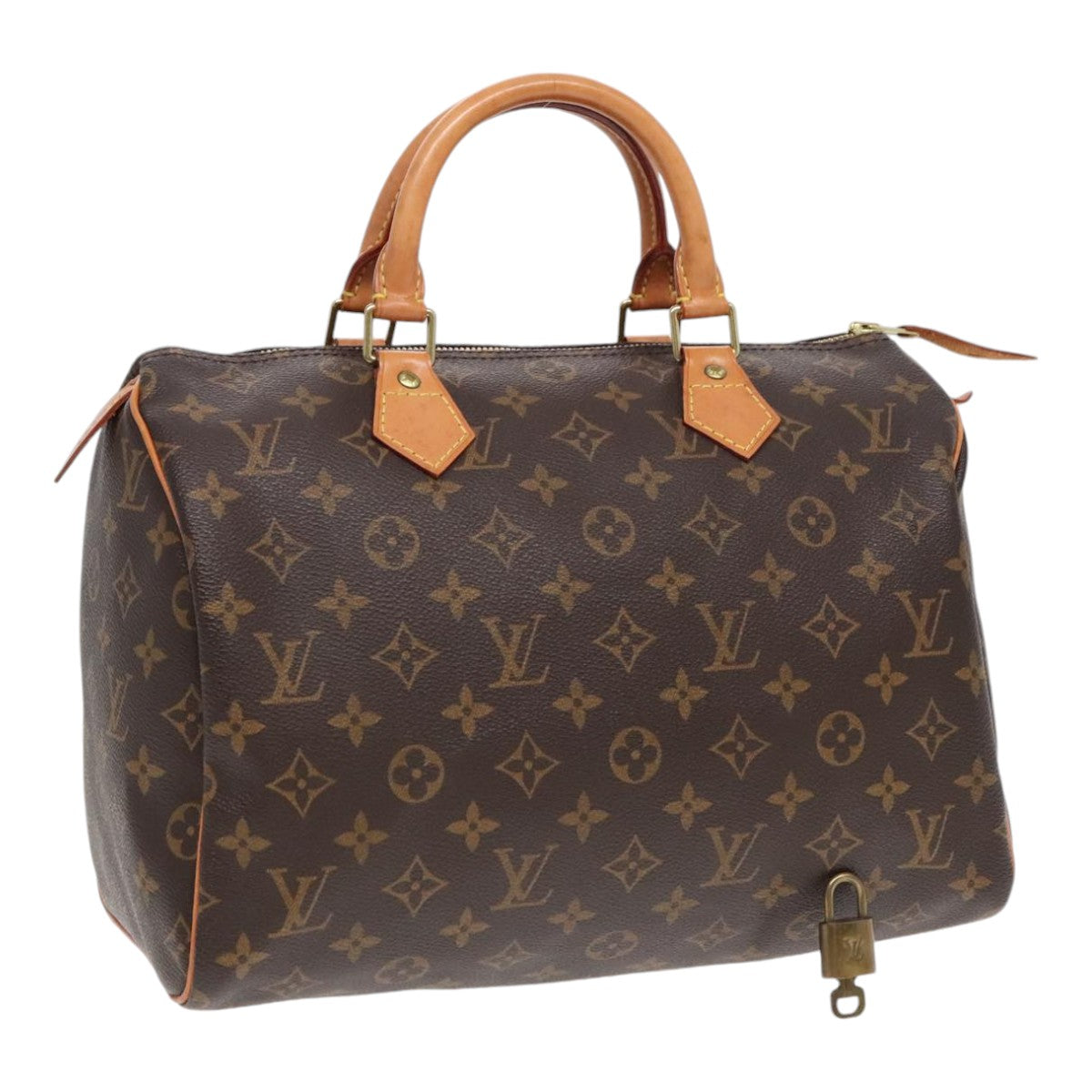 LOUIS VUITTON Monogram Speedy 30 Hand Bag M41526 LV Auth 89940