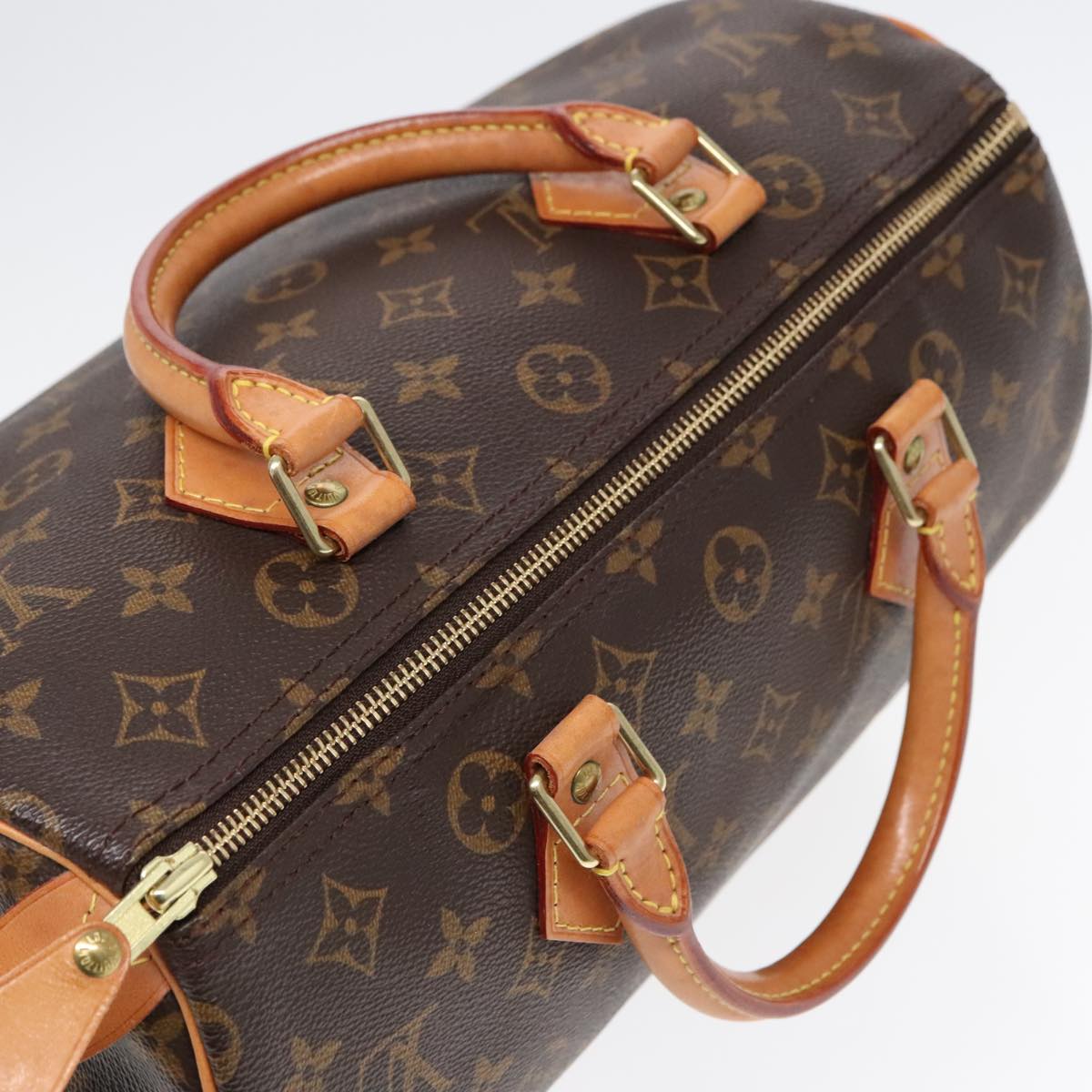 LOUIS VUITTON Monogram Speedy 30 Hand Bag M41526 LV Auth 89940