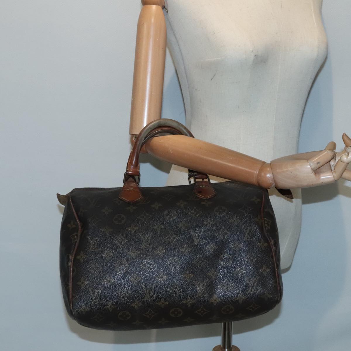 LOUIS VUITTON Monogram Speedy 30 Hand Bag M41526 LV Auth 89941