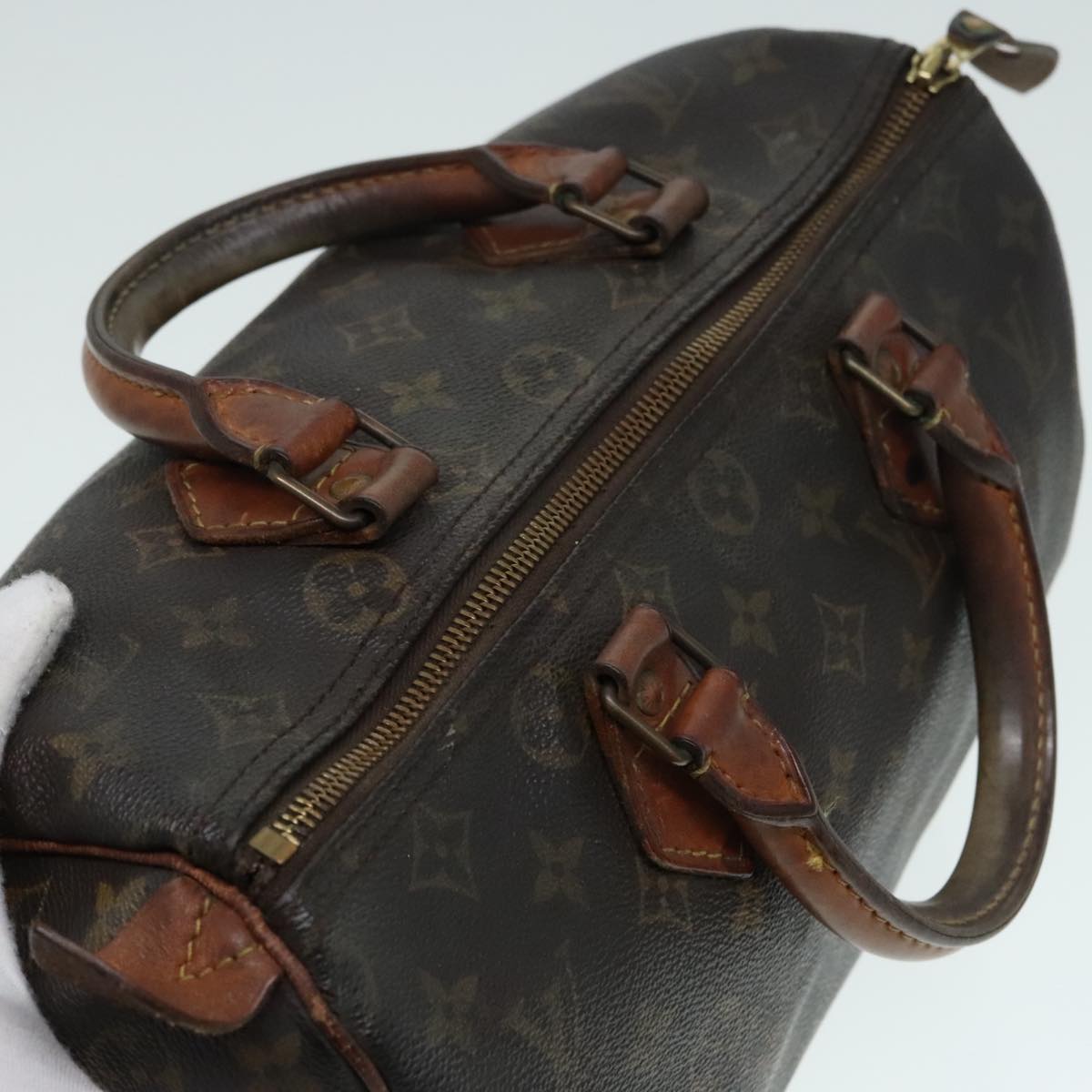 LOUIS VUITTON Monogram Speedy 30 Hand Bag M41526 LV Auth 89941