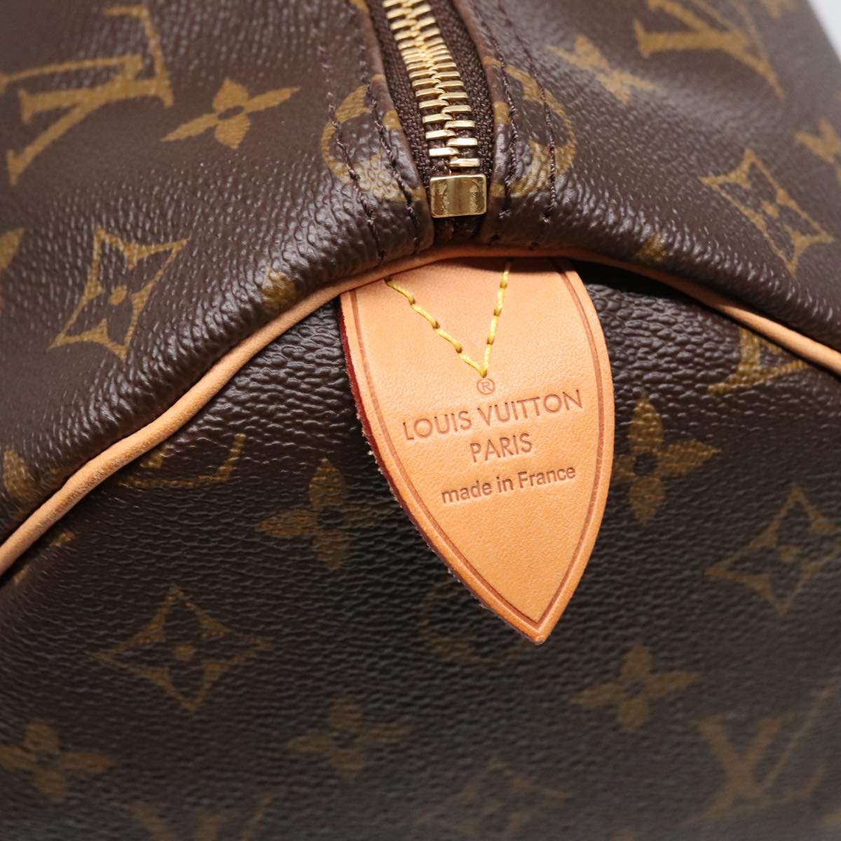 LOUIS VUITTON Monogram Speedy 35 Hand Bag M41524 LV Auth 89942