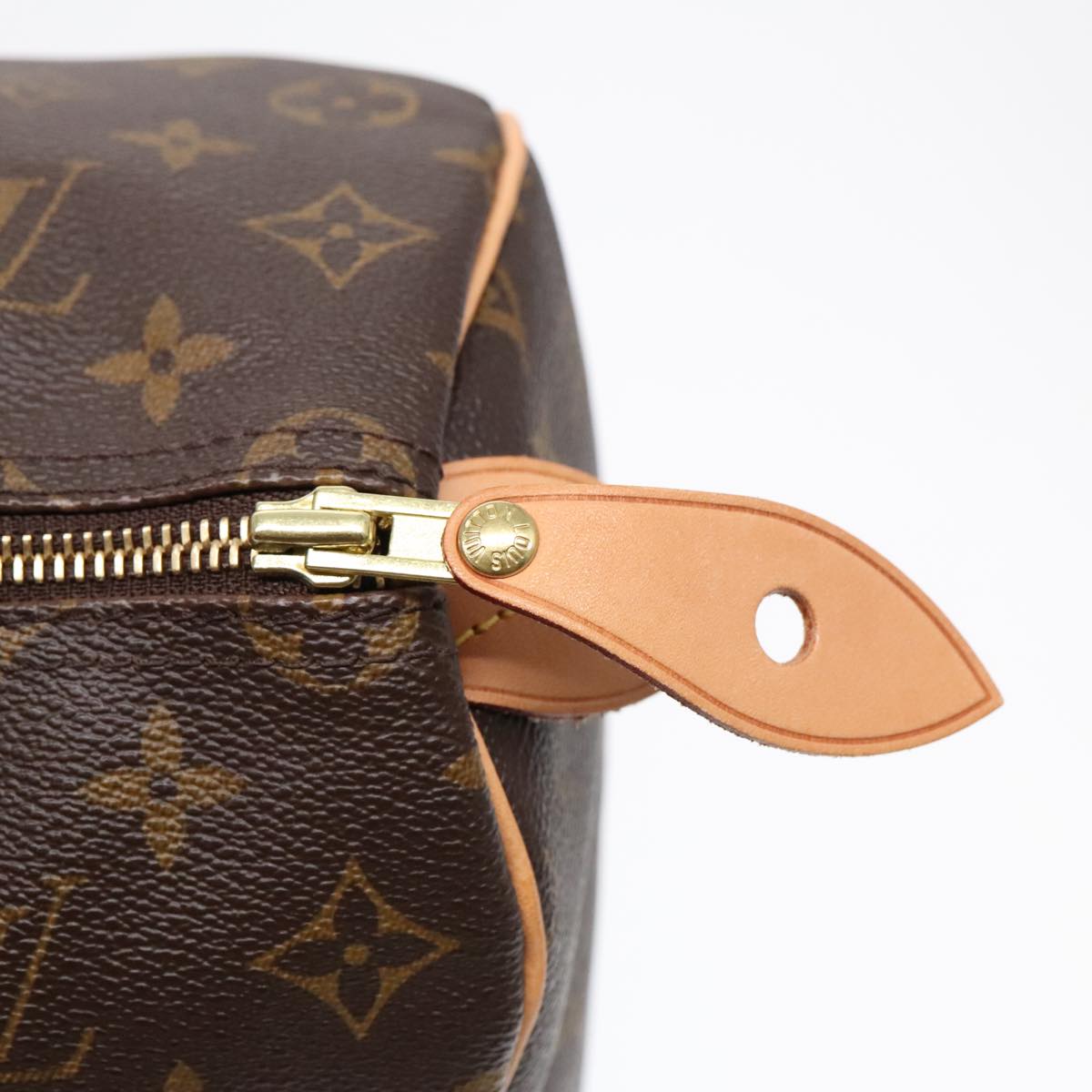 LOUIS VUITTON Monogram Speedy 35 Hand Bag M41524 LV Auth 89942