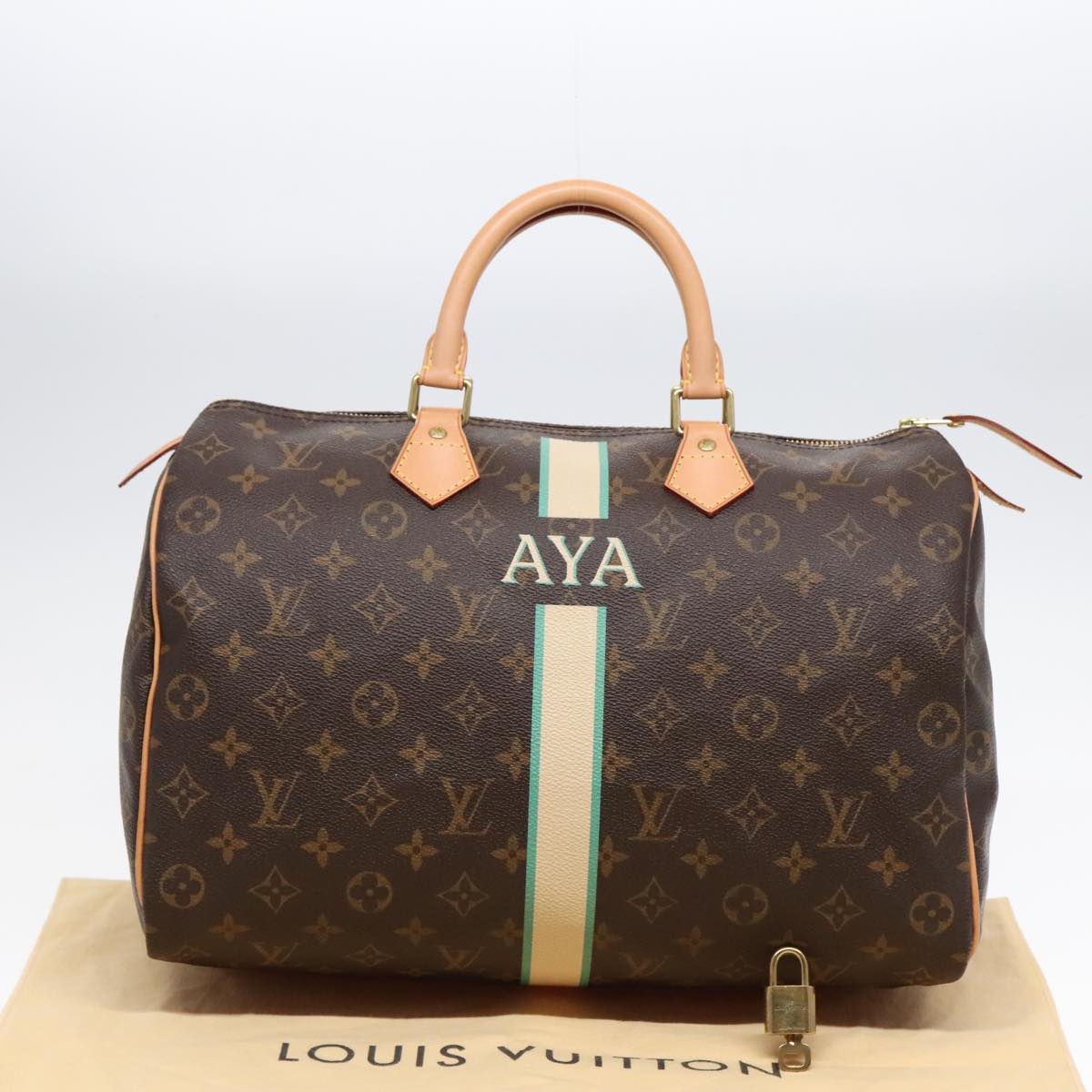 LOUIS VUITTON Monogram Speedy 35 Hand Bag M41524 LV Auth 89942