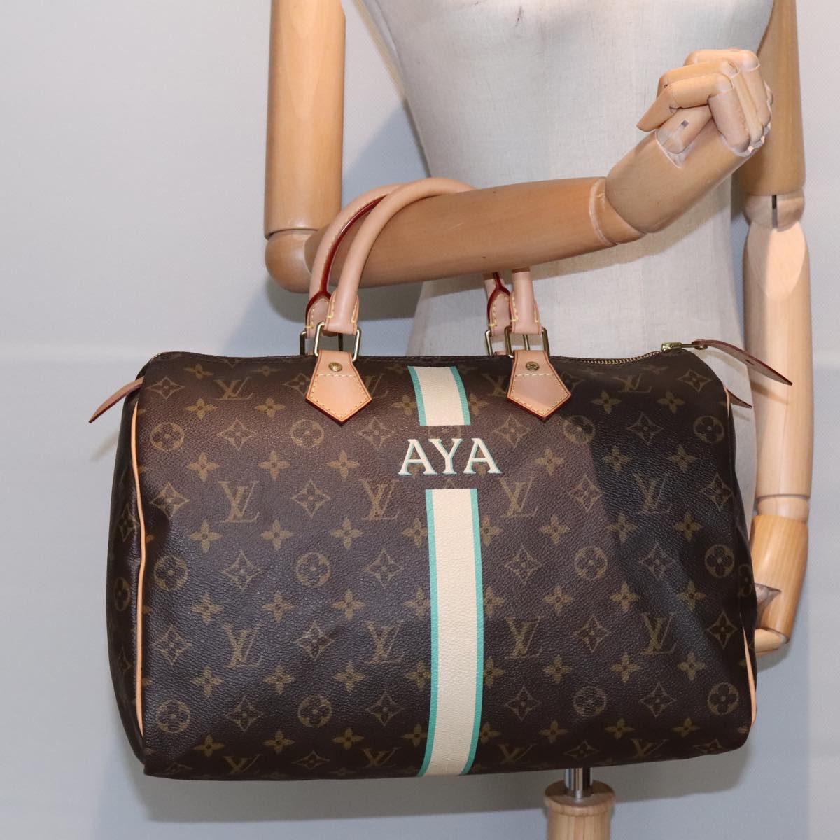 LOUIS VUITTON Monogram Speedy 35 Hand Bag M41524 LV Auth 89942