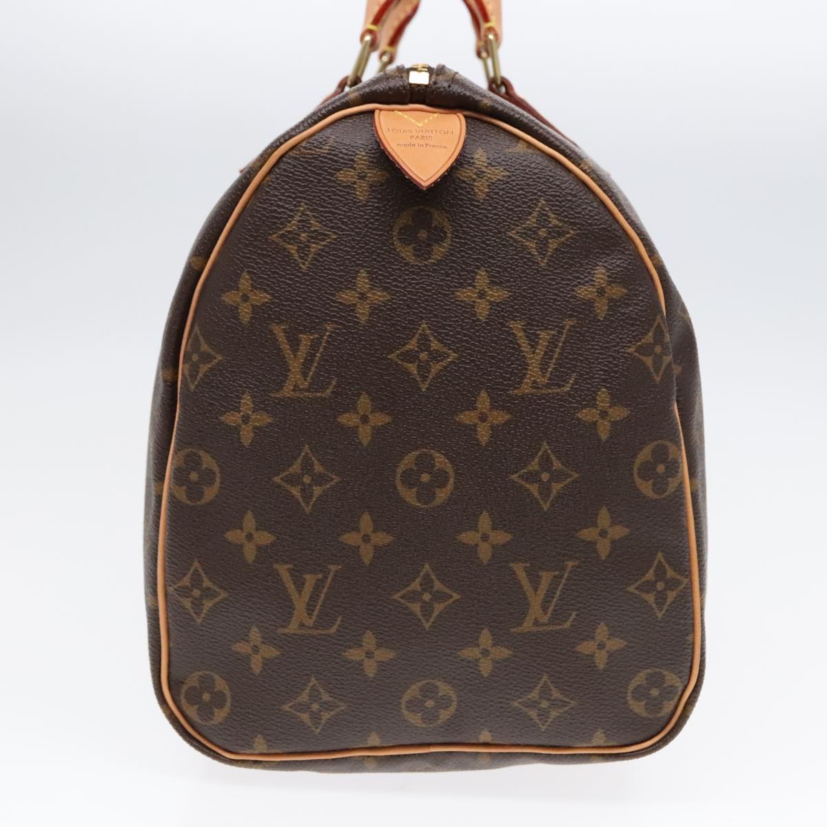 LOUIS VUITTON Monogram Speedy 35 Hand Bag M41524 LV Auth 89942