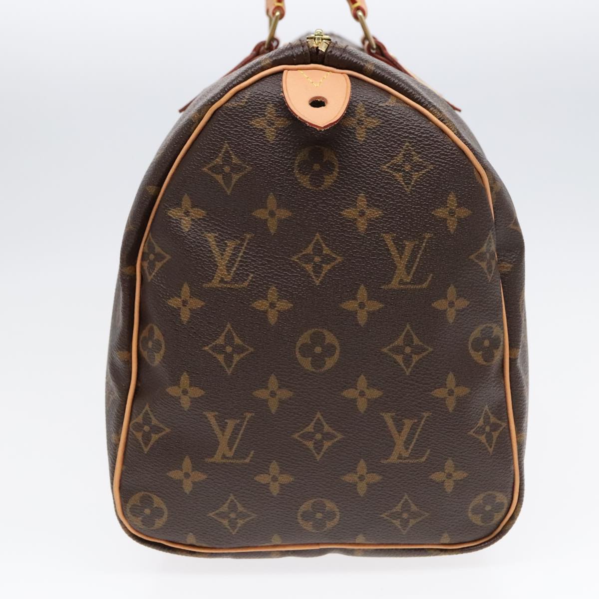 LOUIS VUITTON Monogram Speedy 35 Hand Bag M41524 LV Auth 89942