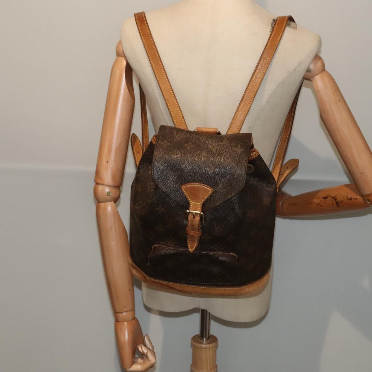 LOUIS VUITTON Monogram Montsouris MM Backpack M51136 LV Auth 89980