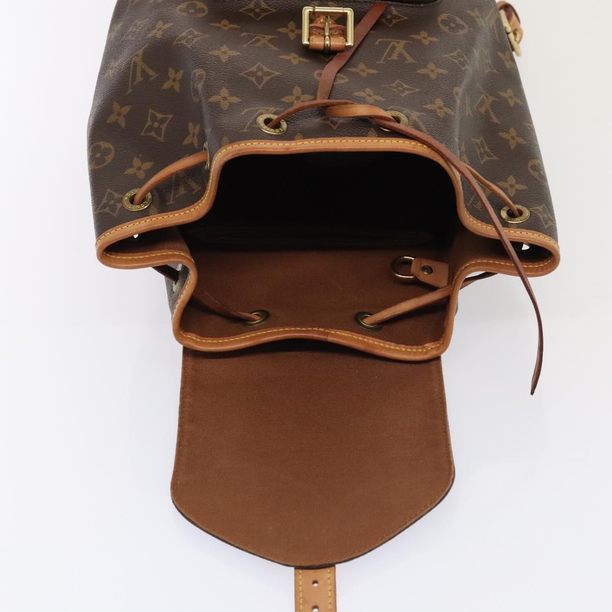 LOUIS VUITTON Monogram Montsouris MM Backpack M51136 LV Auth 89981